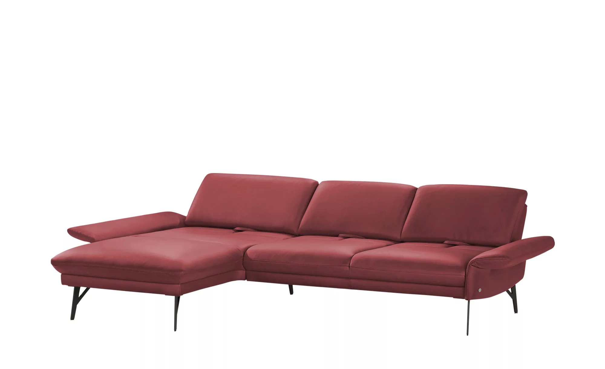 himolla Ecksofa Leder  1928 ¦ rot ¦ Maße (cm): B: 280 H: 83 T: 175.0 Polste günstig online kaufen