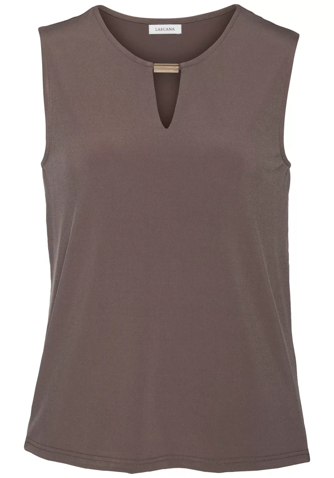 LASCANA Tanktop aus glatter Jerseyqualität und Cut-out vorne, elegantes Som günstig online kaufen