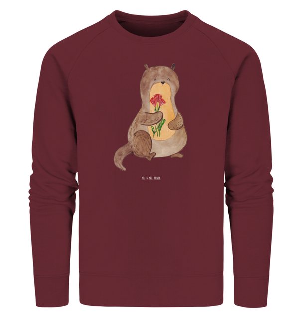 Mr. & Mrs. Panda Longpullover Größe XS Otter Blumenstrauß - Burgundy - Gesc günstig online kaufen