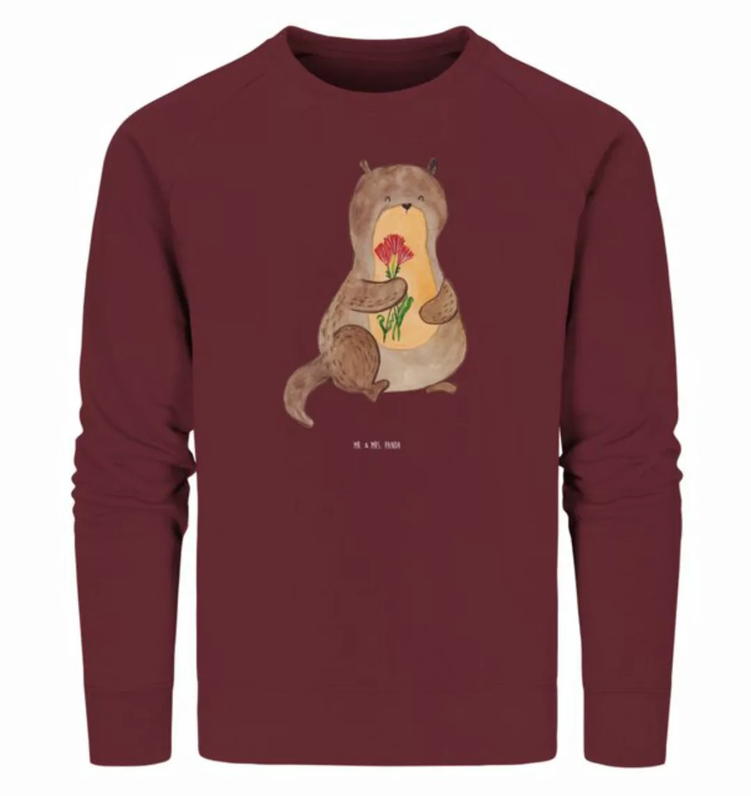 Mr. & Mrs. Panda Longpullover Größe XL Otter Blumenstrauß - Burgundy - Gesc günstig online kaufen