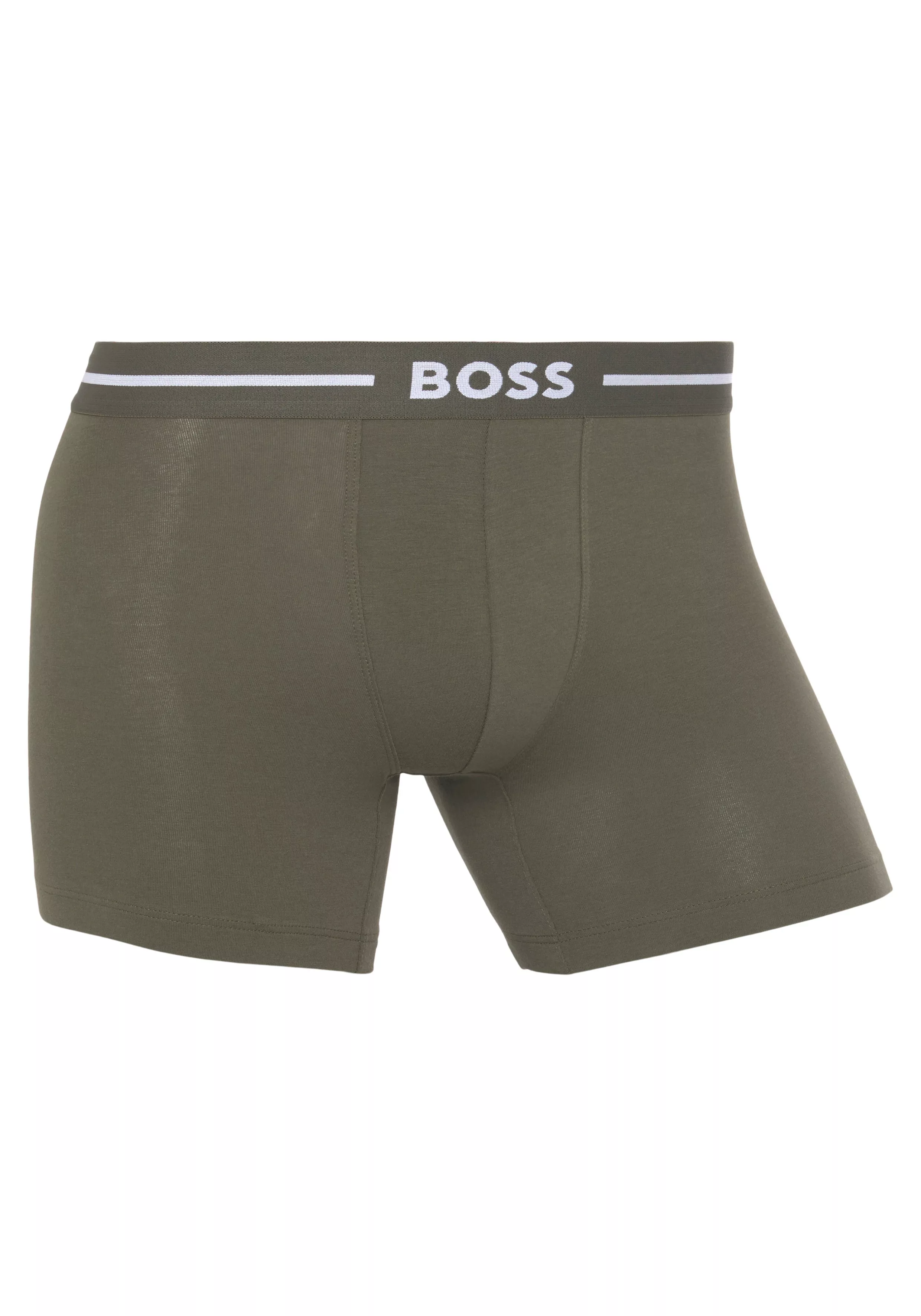 BOSS Boxershorts "Br 3P Bold", (Packung, 3er), mit Logoschriftzug am Bund günstig online kaufen