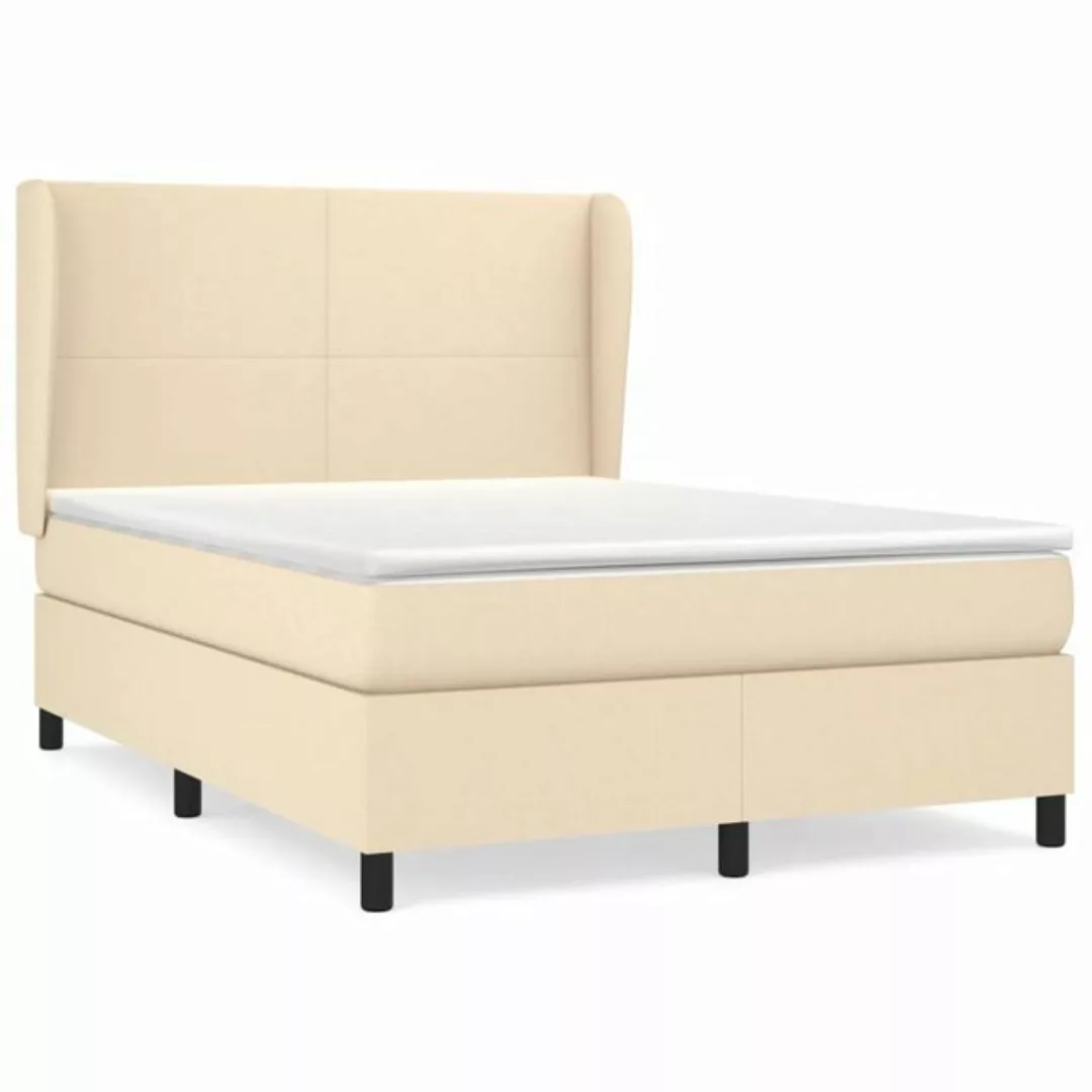 vidaXL Boxspringbett Bett Boxspringbett mit Matratze & Topper Stoff verschi günstig online kaufen