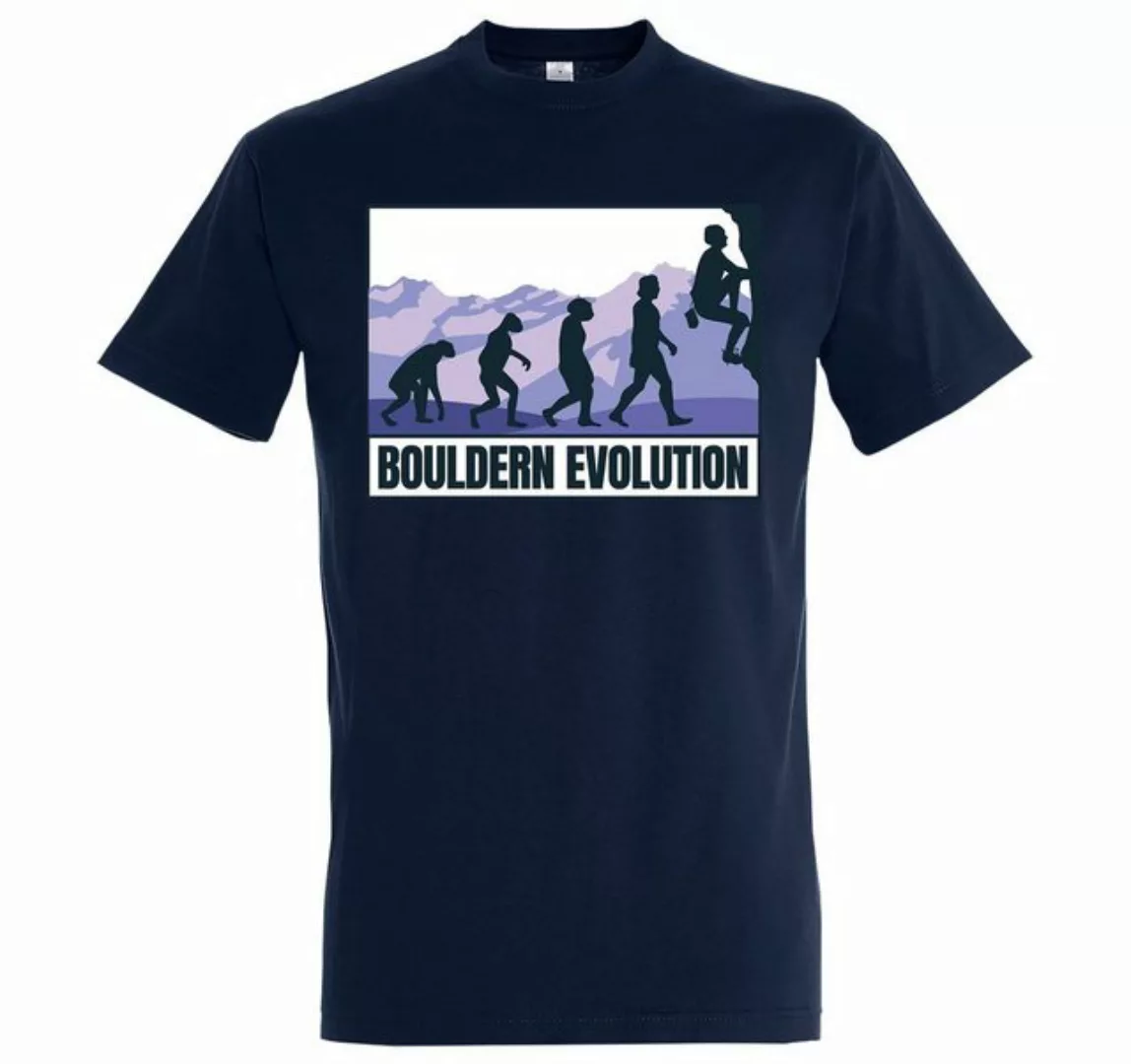 Youth Designz T-Shirt Bouldern Evolution Herren Shirt mit trendigem Frontpr günstig online kaufen