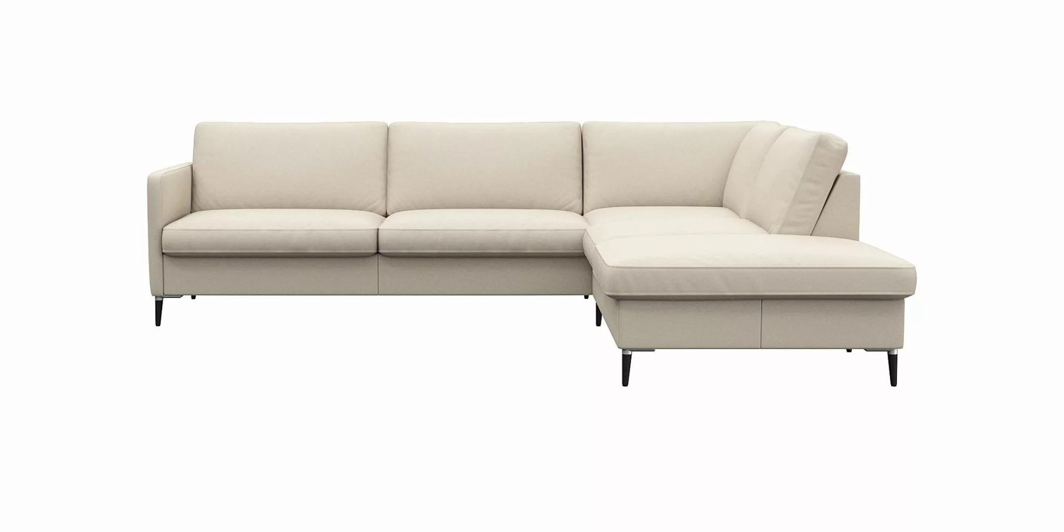 FLEXLUX Ecksofa "Fiore, super Sitzkomfort durch Kaltschaum im Sitz, L-Form" günstig online kaufen