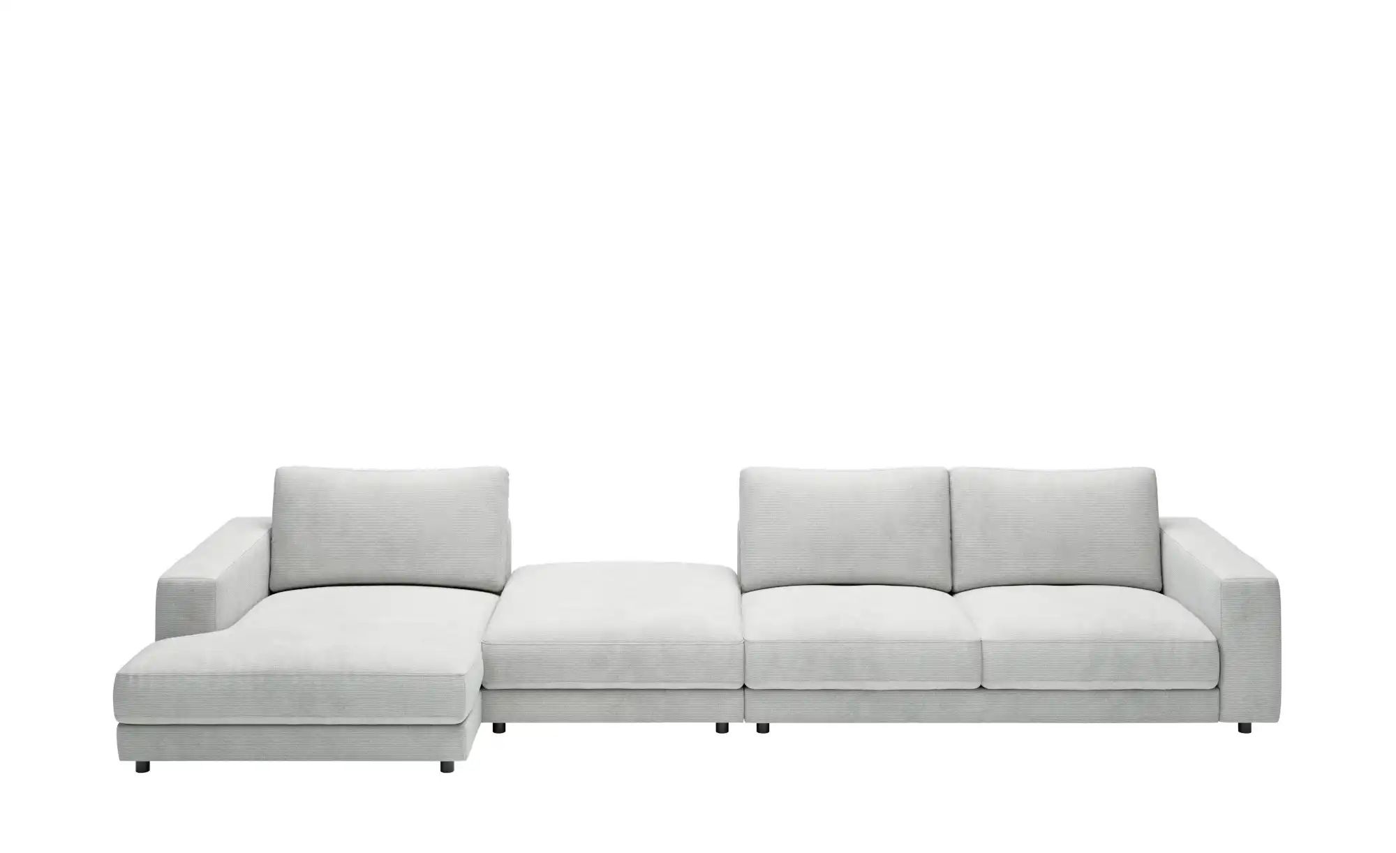 Jette Home Ecksofa in Feincord Sila ¦ grau ¦ Maße (cm): B: 430 H: 85 T: 170 günstig online kaufen