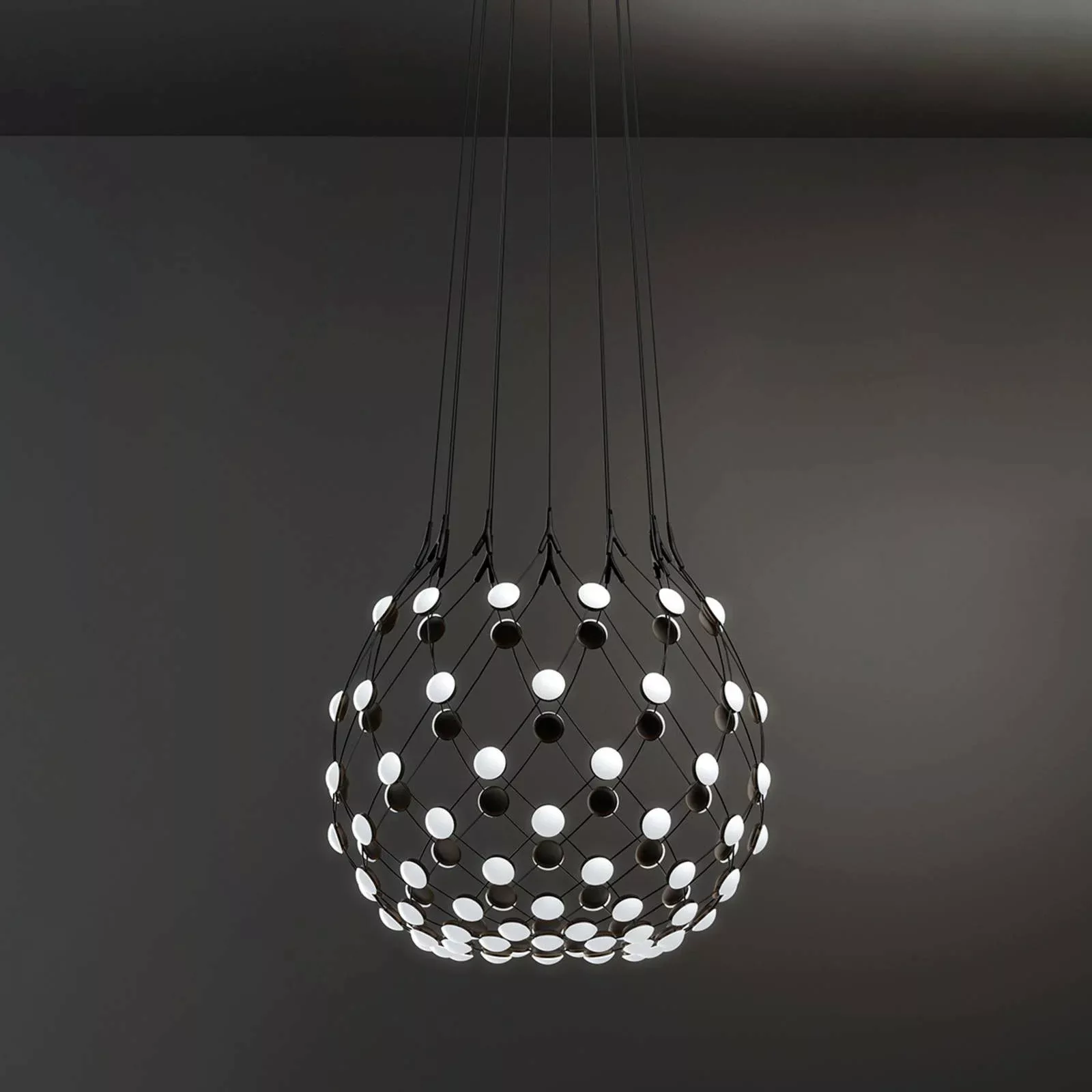 Luceplan Mesh LED-Hängelampe Ø 80cm 2m Abhängung günstig online kaufen