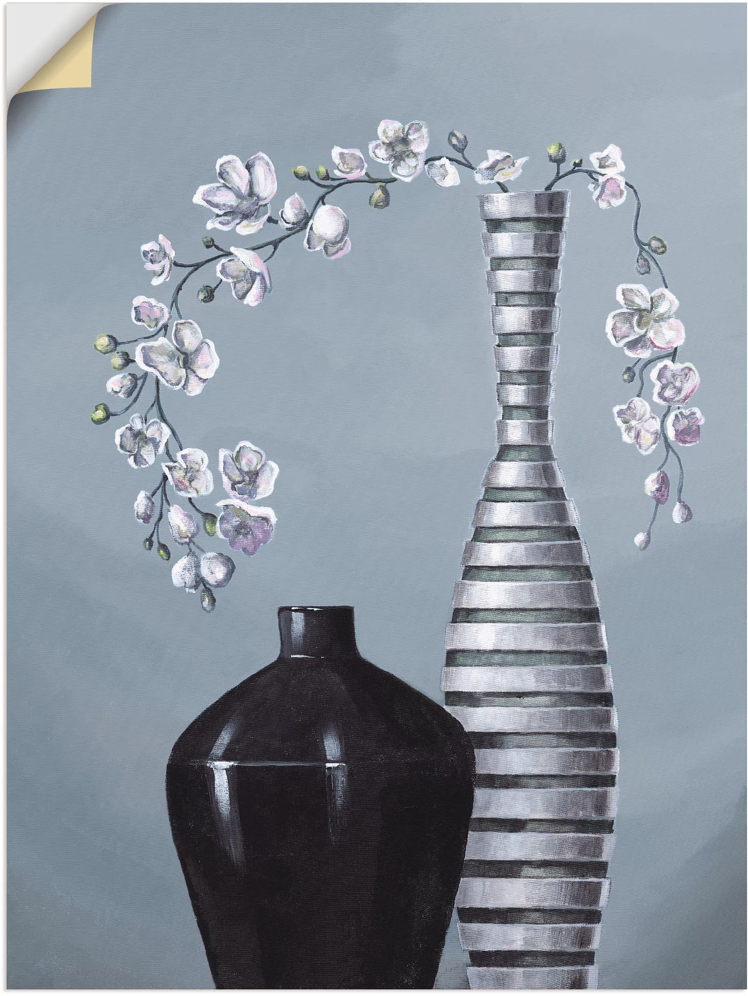 Artland Wandbild »Metallische Vasen«, Vasen & Töpfe, (1 St.) günstig online kaufen