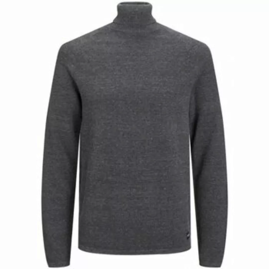 Jack & Jones  Pullover 12210931 JJEHILL KNIT ROLL NECK-DARK GREY MELANGE günstig online kaufen