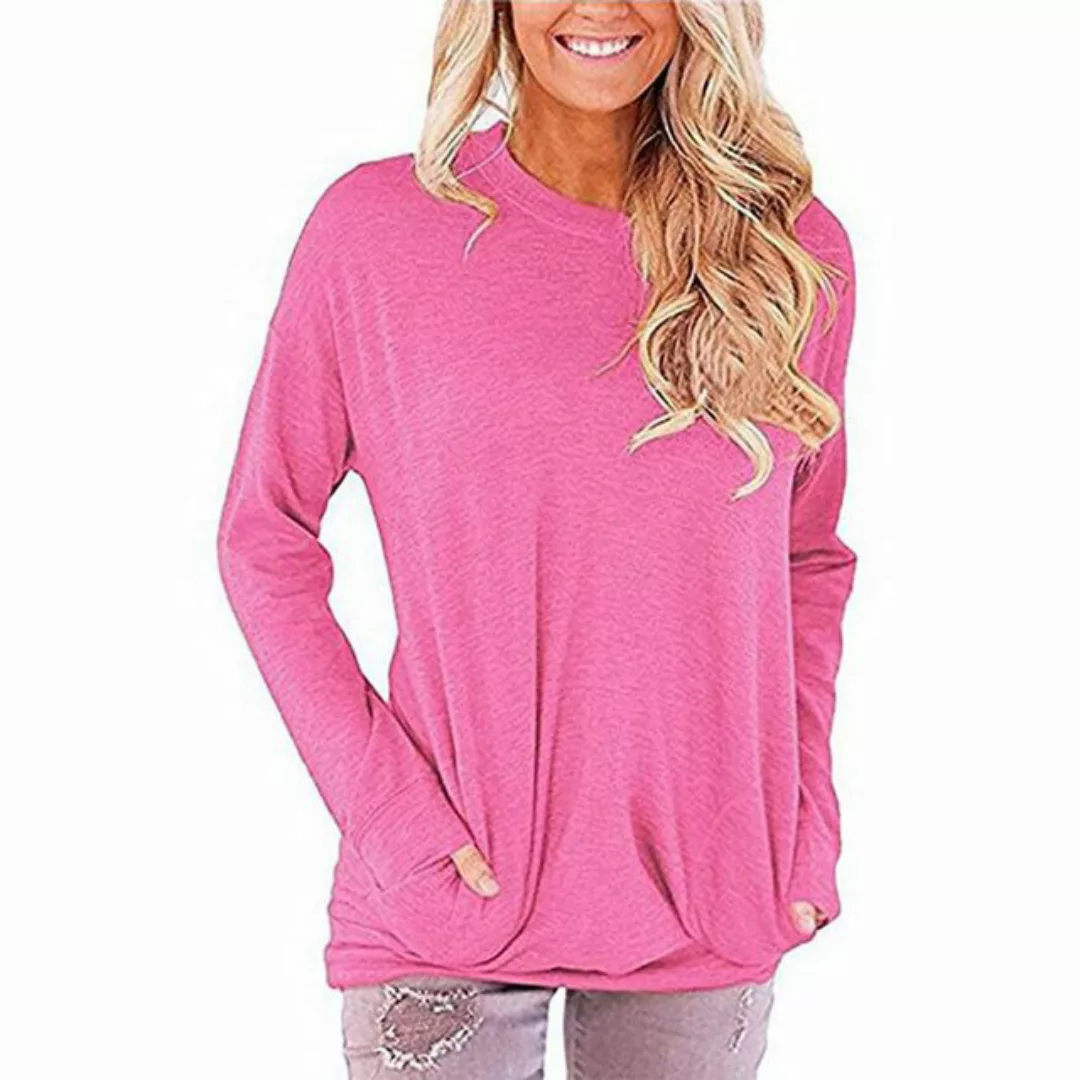 AUKUU Langarmshirt Hemden Stylische Langarmshirts für Damen – elegante läss günstig online kaufen