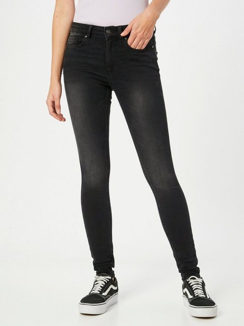 Only Damen Jeans ONLBLUSH MID SK REA1099 - Skinny Fit - Schwarz - Black Den günstig online kaufen