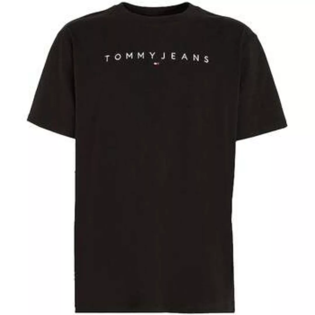 Tommy Jeans  T-Shirts & Poloshirts Linear Logo T-Shirt Black günstig online kaufen