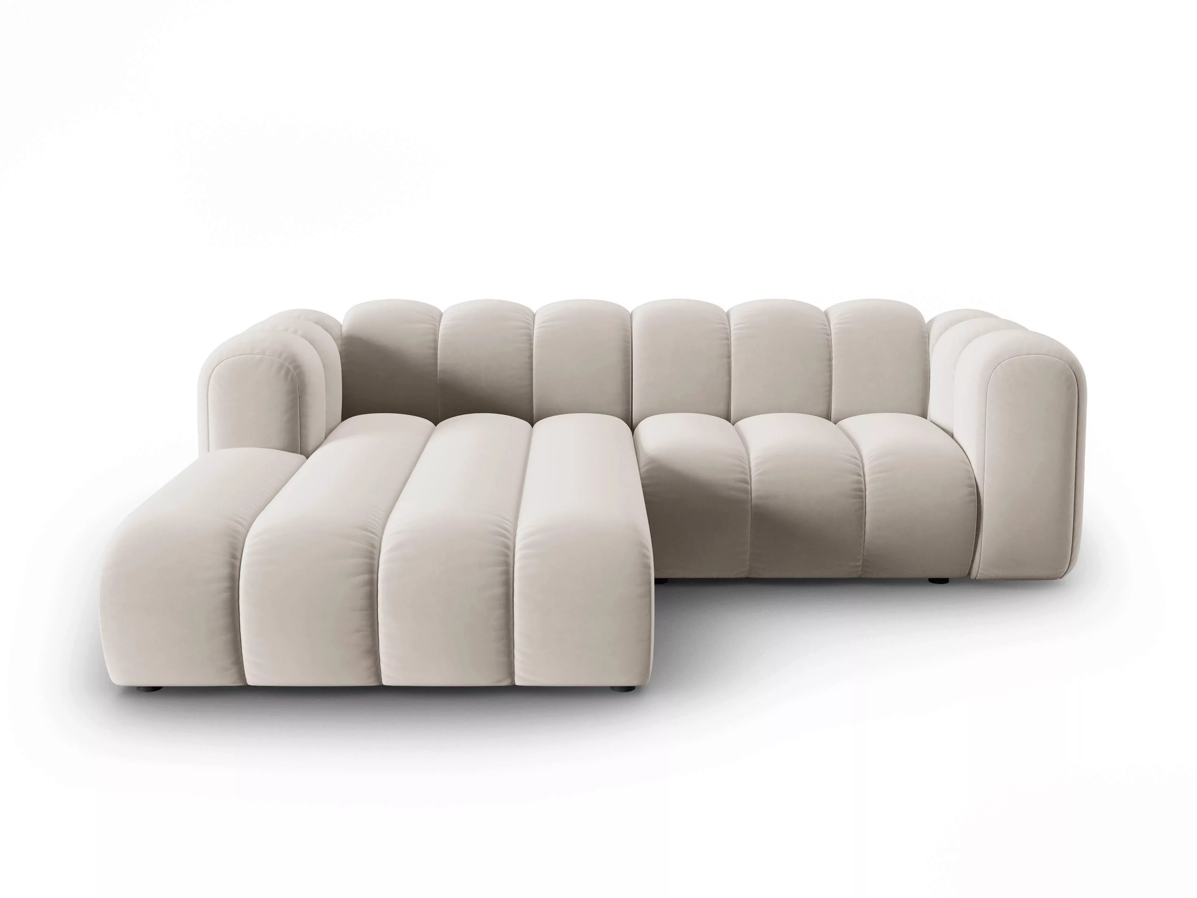 Micadoni | 3-Sitzer-Ecksofa Lupine links Samt günstig online kaufen