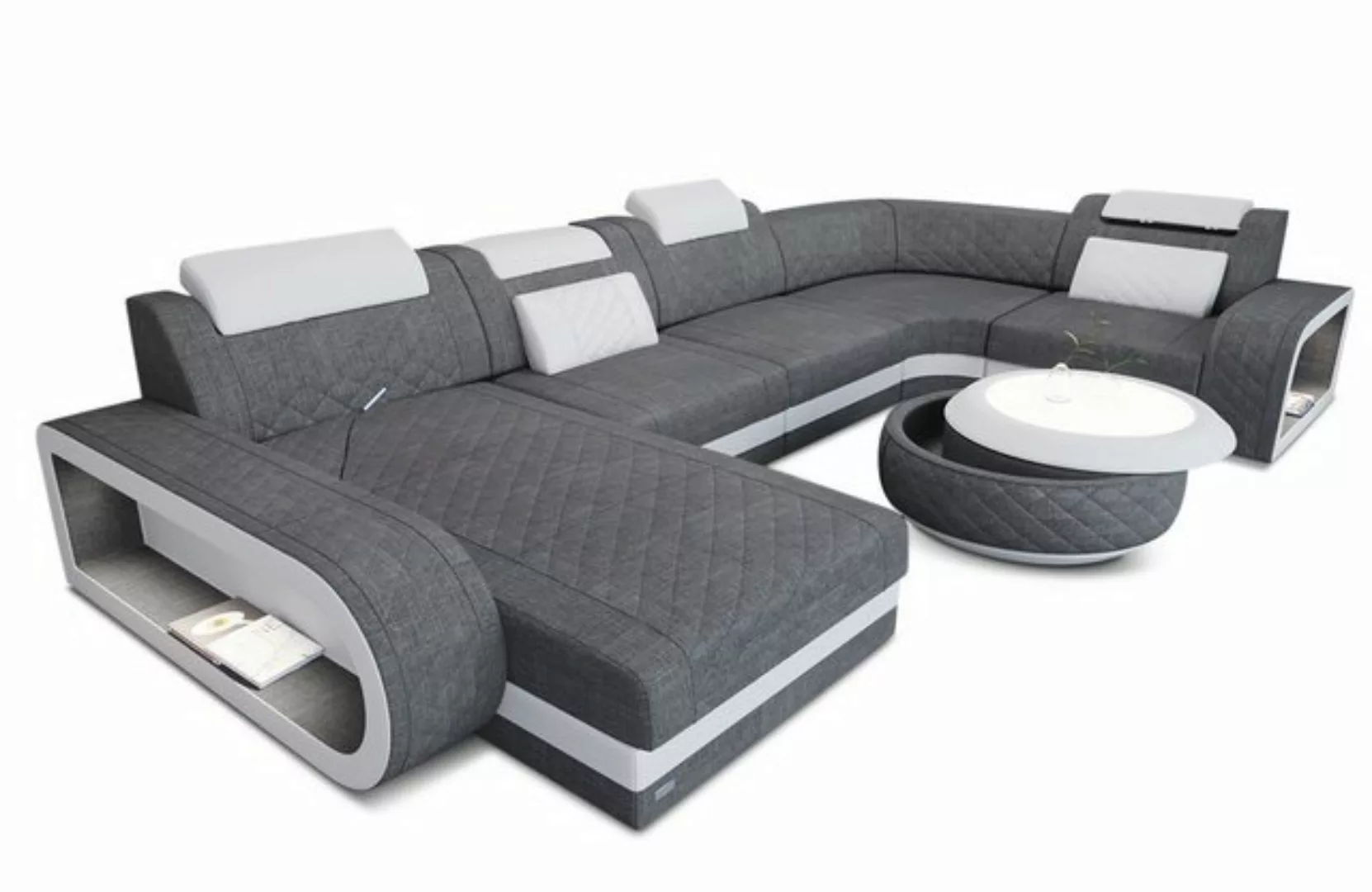 Sofa Dreams Wohnlandschaft Stoffsofa Polstercouch Berlin U Form Couch Stoff günstig online kaufen