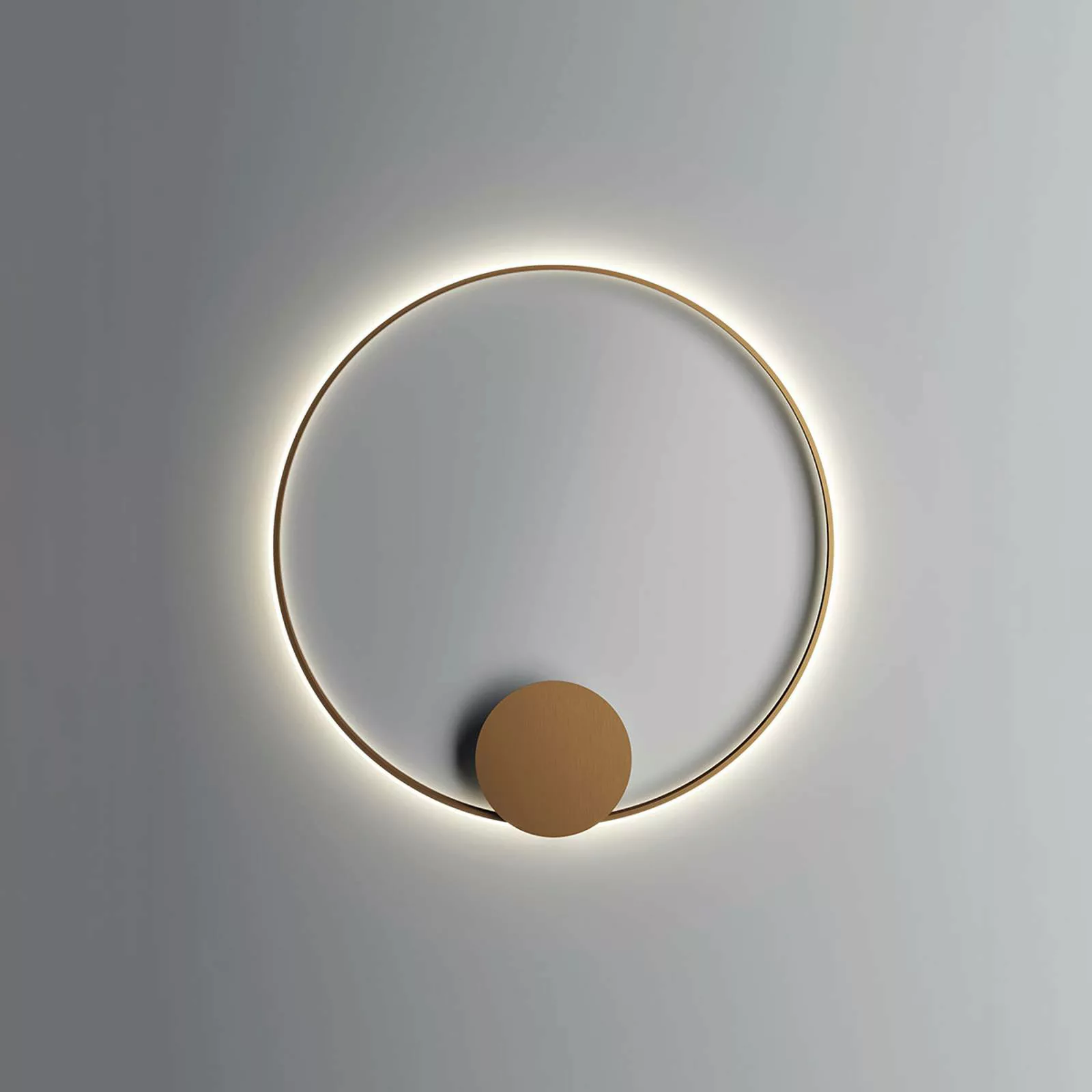 Fabbian Olympic LED-Wandlampe 3.000K Ø110cm bronze günstig online kaufen
