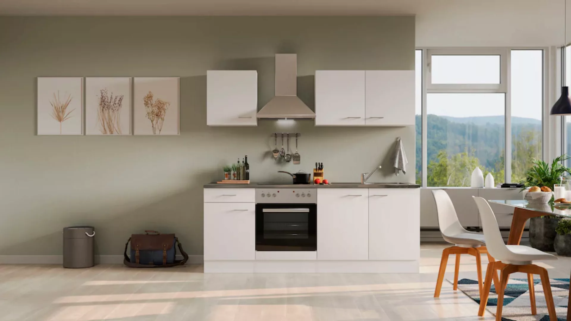 Flex-Well Küche "Lucca", wahlw. mit E-Geräten, Breite 210 cm günstig online kaufen
