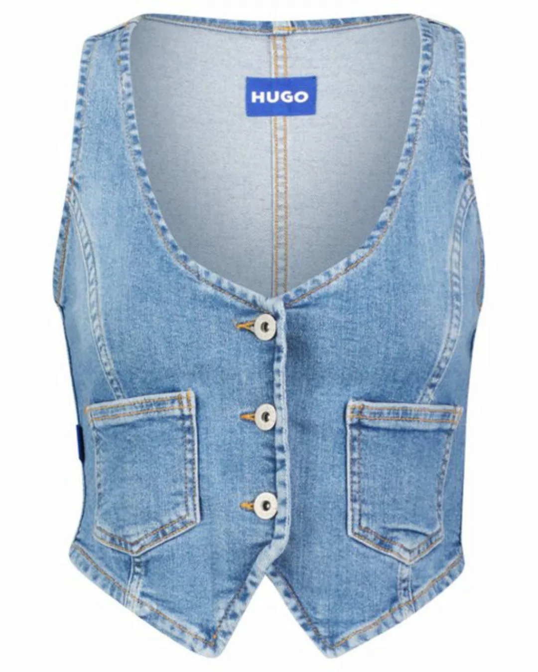 HUGO Steppweste Damen Jeansweste GARDENIA_B (1-tlg) günstig online kaufen