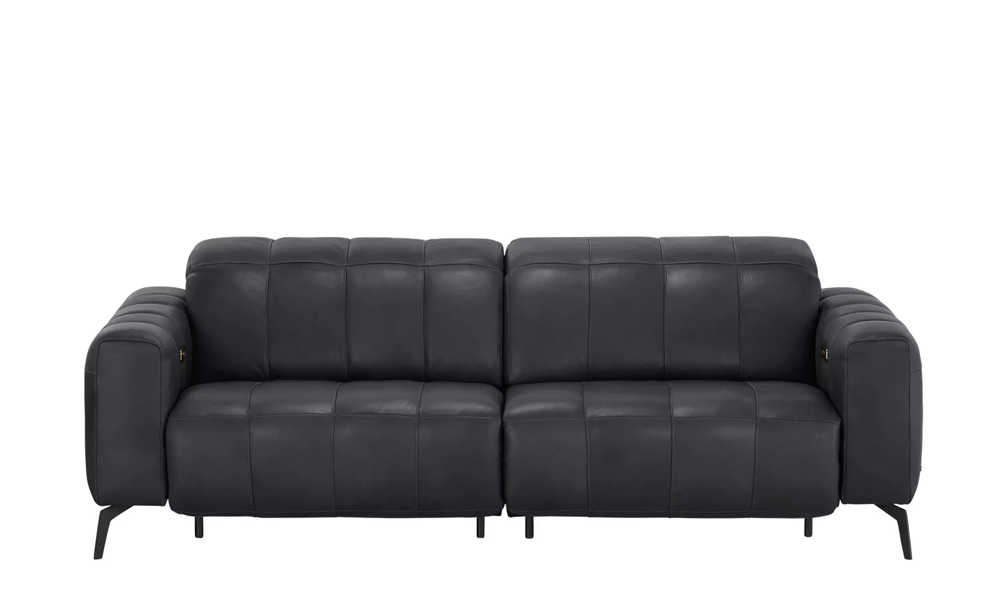 Natuzzi Editions Ledersofa mit Kopfteilverstellung Portento ¦ schwarz ¦ Maß günstig online kaufen