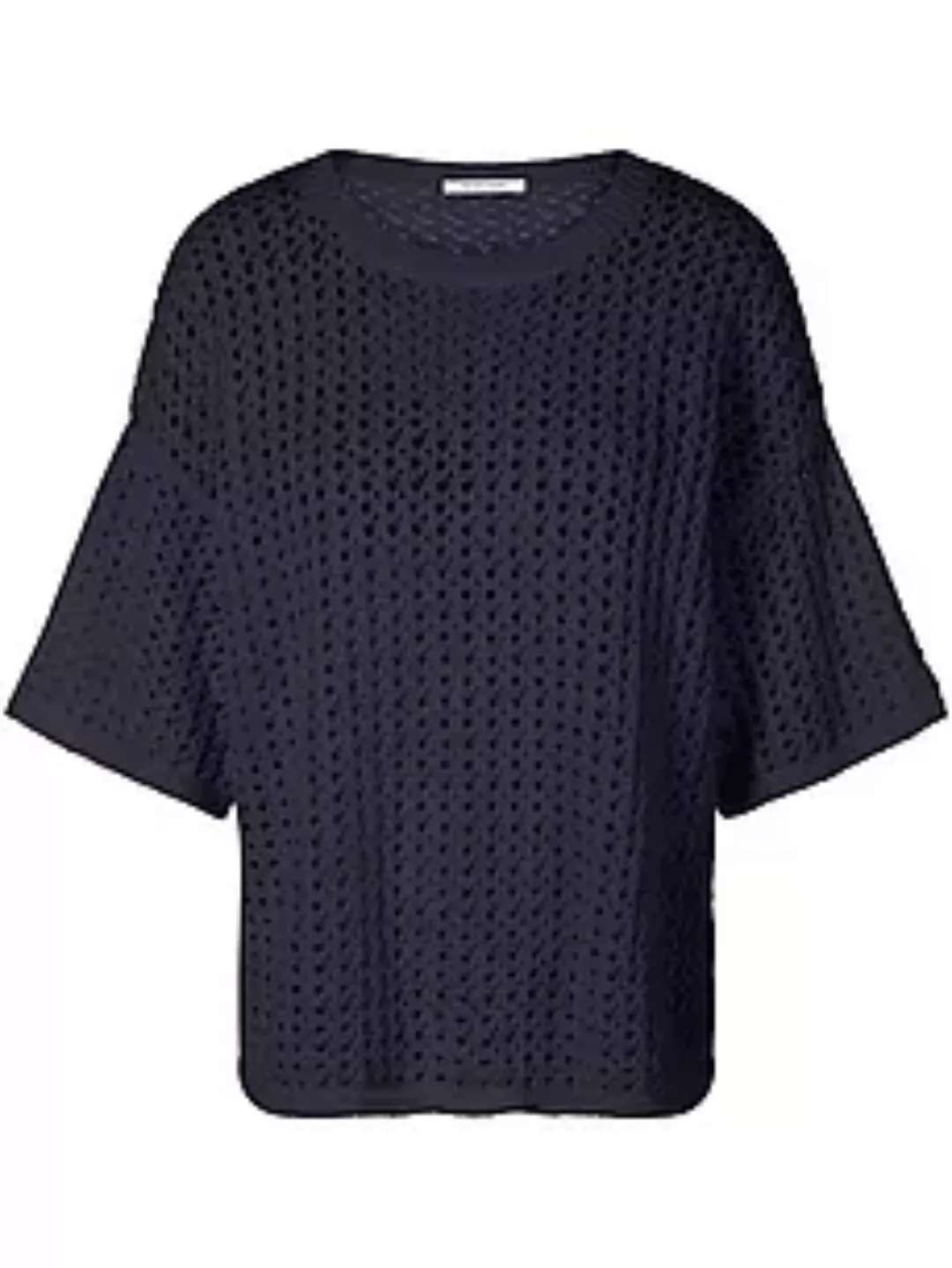 Rundhals-Pullover Peter Hahn blau günstig online kaufen