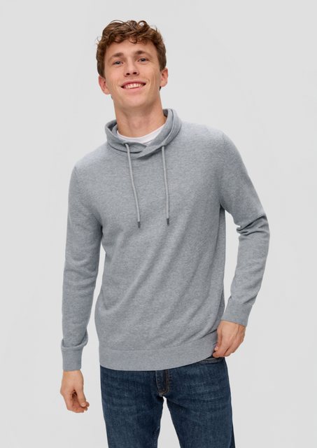 s.Oliver Strickpullover Strickpullover mit Stehkragen angedeuteter Tunnelzu günstig online kaufen