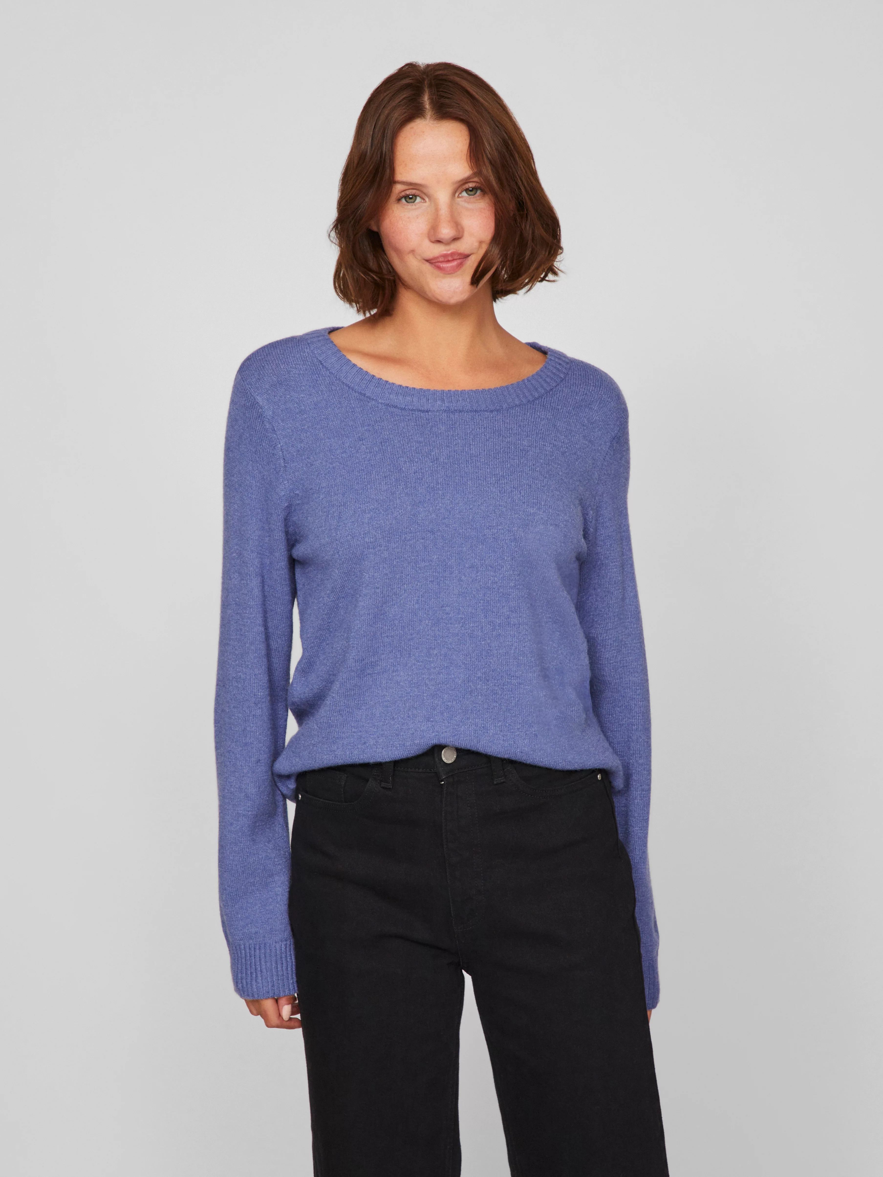 Vila Rundhalspullover "VIRIL O-NECK L/S KNIT TOP - NOOS" günstig online kaufen