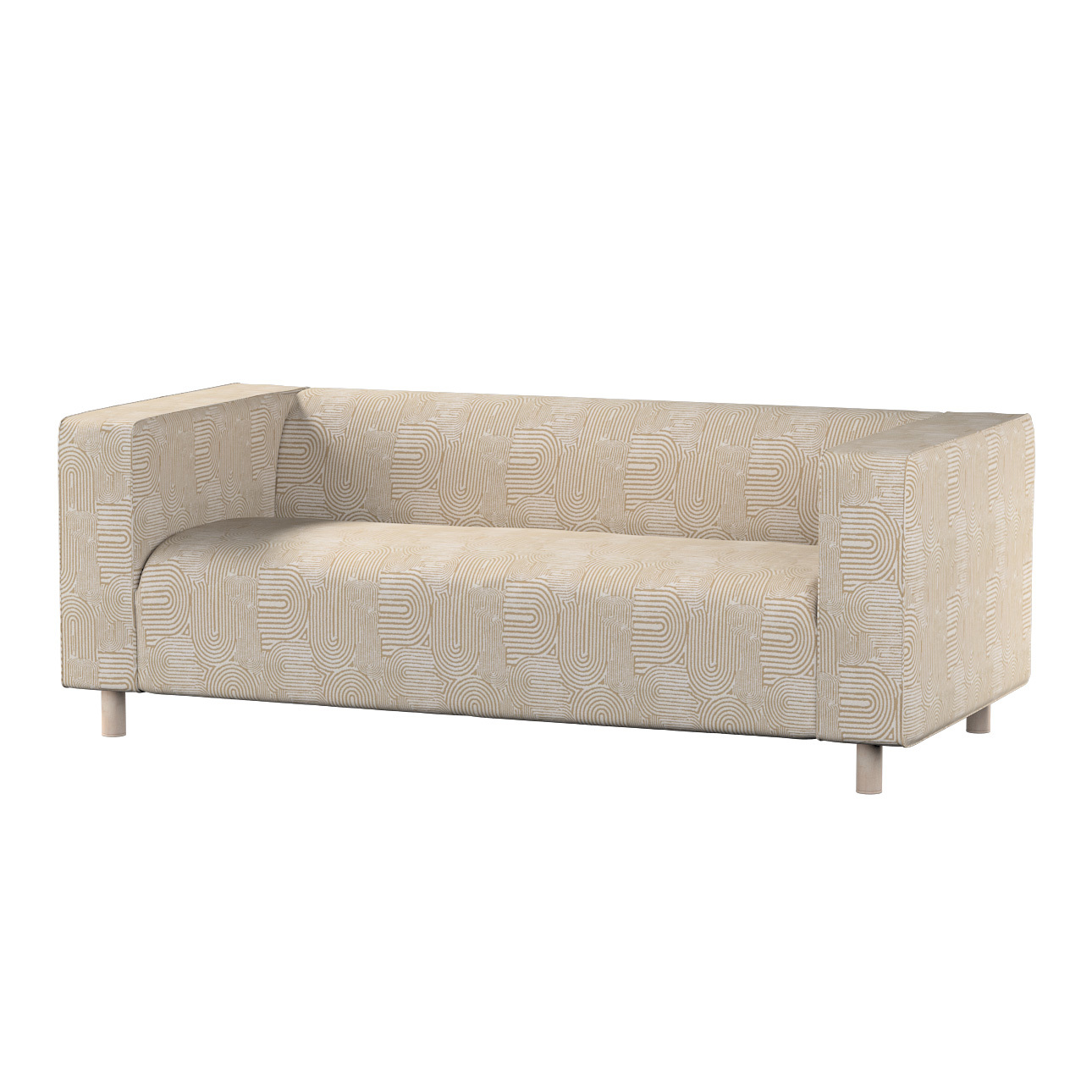 Bezug für Klippan 2-Sitzer Sofa, beige-ecru, Sofahusse, Klippan 2-Sitzer, C günstig online kaufen