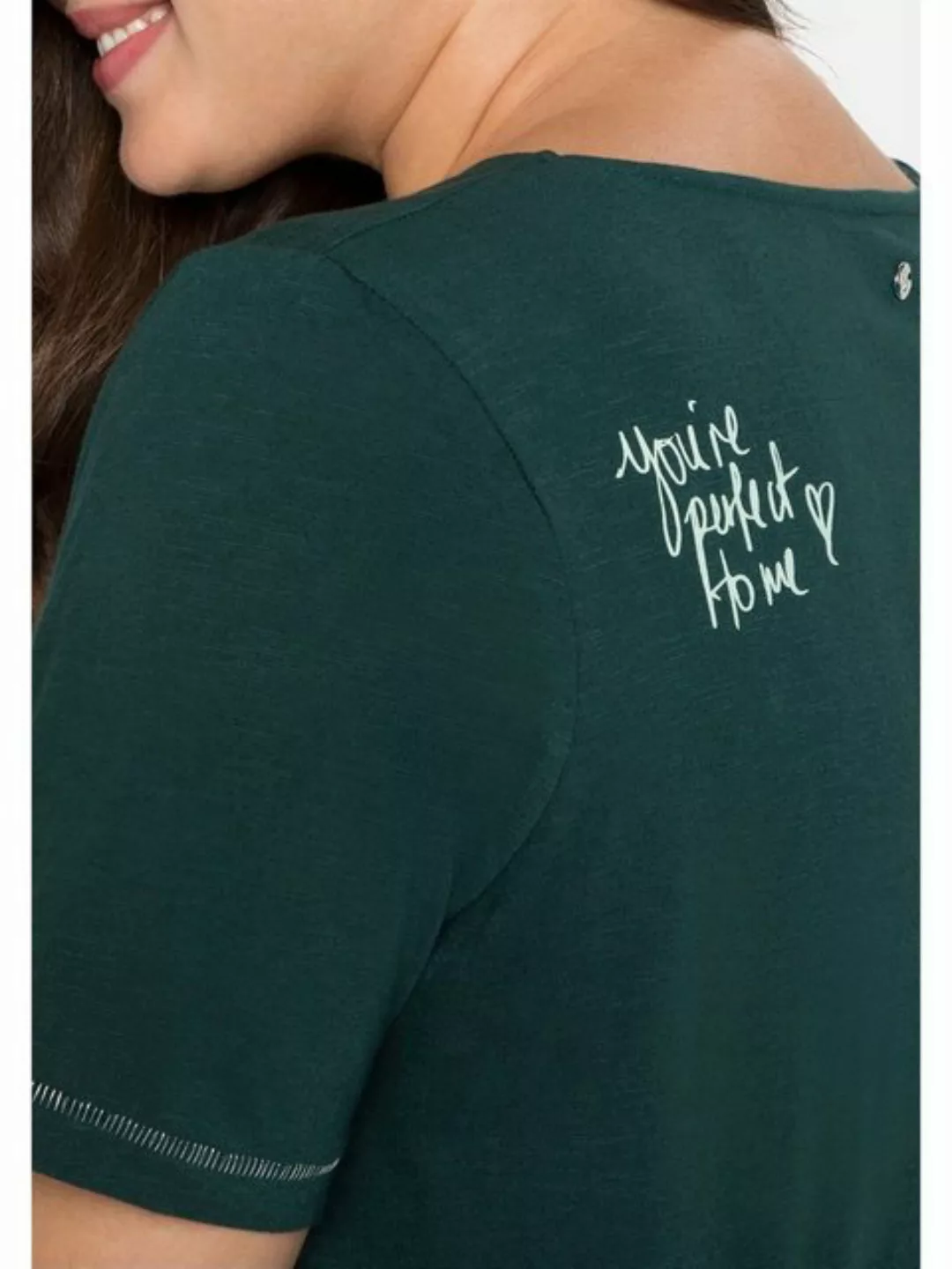 Sheego T-Shirt Große Größen mit Print hinten auf der Schulter günstig online kaufen