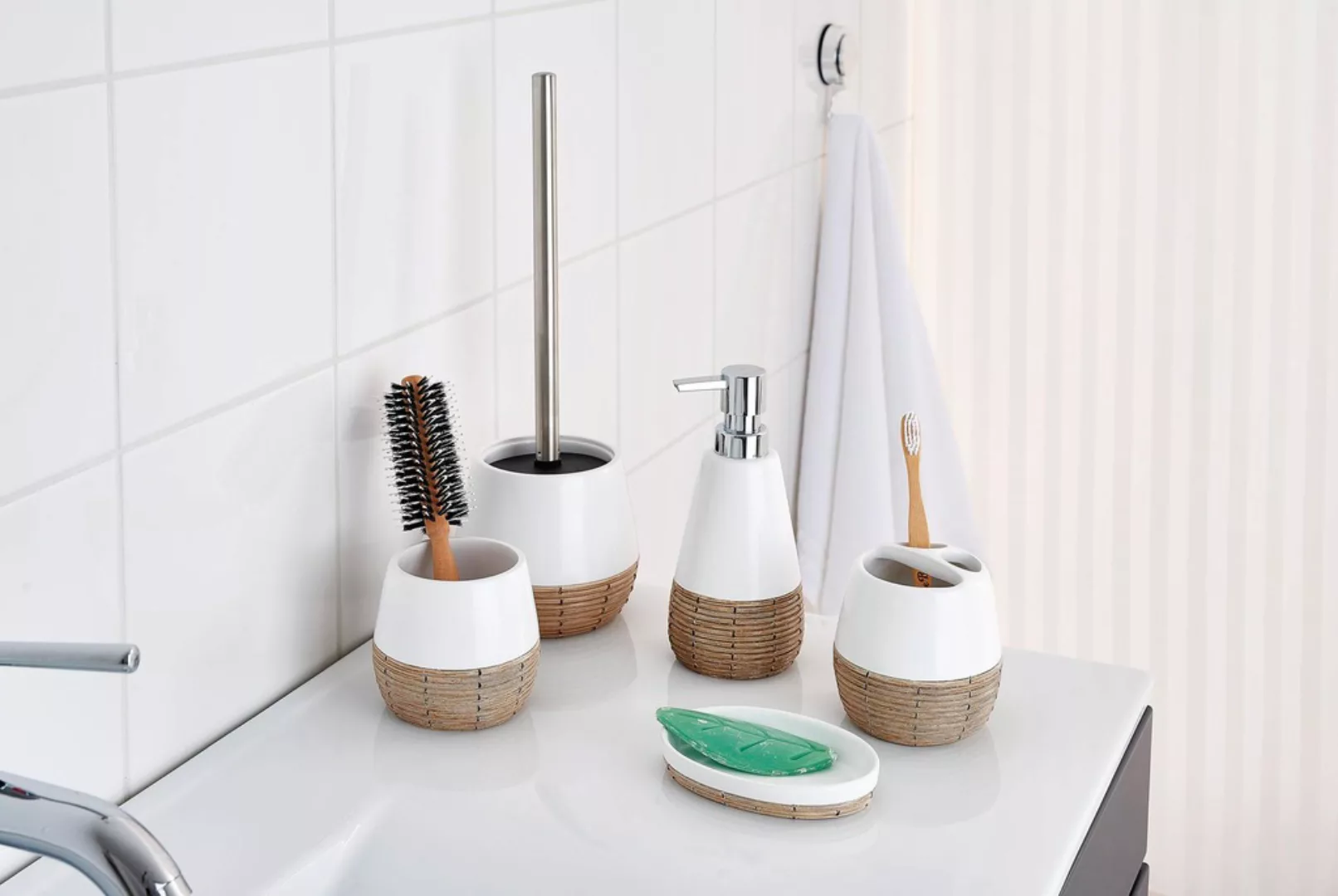 Ridder WC-Garnitur "Safari", aus Polyresin (Kunststein)-Kunststoff, UV-best günstig online kaufen