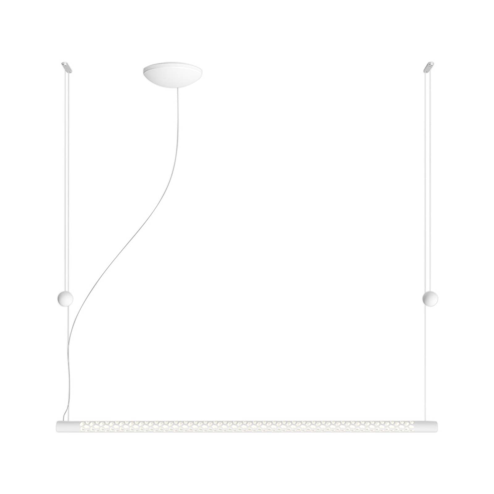 Rotaliana Squiggle H8 LED-Hängelampe weiß 140cm günstig online kaufen
