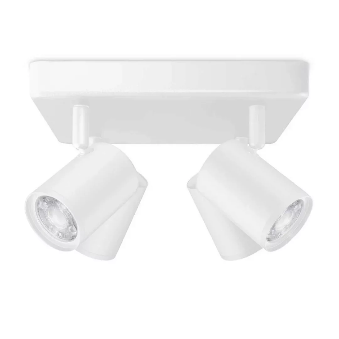 WiZ LED-Deckenspot Imageo, 4fl quadratisch weiß günstig online kaufen