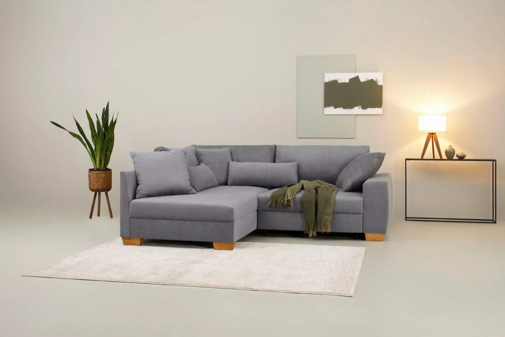 Home affaire Ecksofa "Helena II DuraSpring", mit Taschenfederkern, bis 140 günstig online kaufen