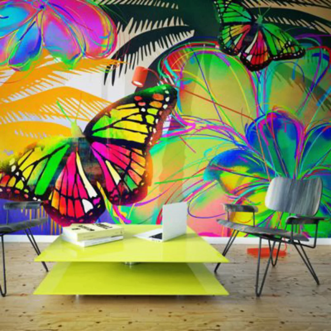 artgeist Fototapete Butterflies in the stomach mehrfarbig Gr. 450 x 270 günstig online kaufen