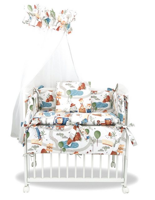 hopsibaby Beistellbett Baby 3in1 Zustellbett Stubenwagen Babybett ANIMALS, günstig online kaufen