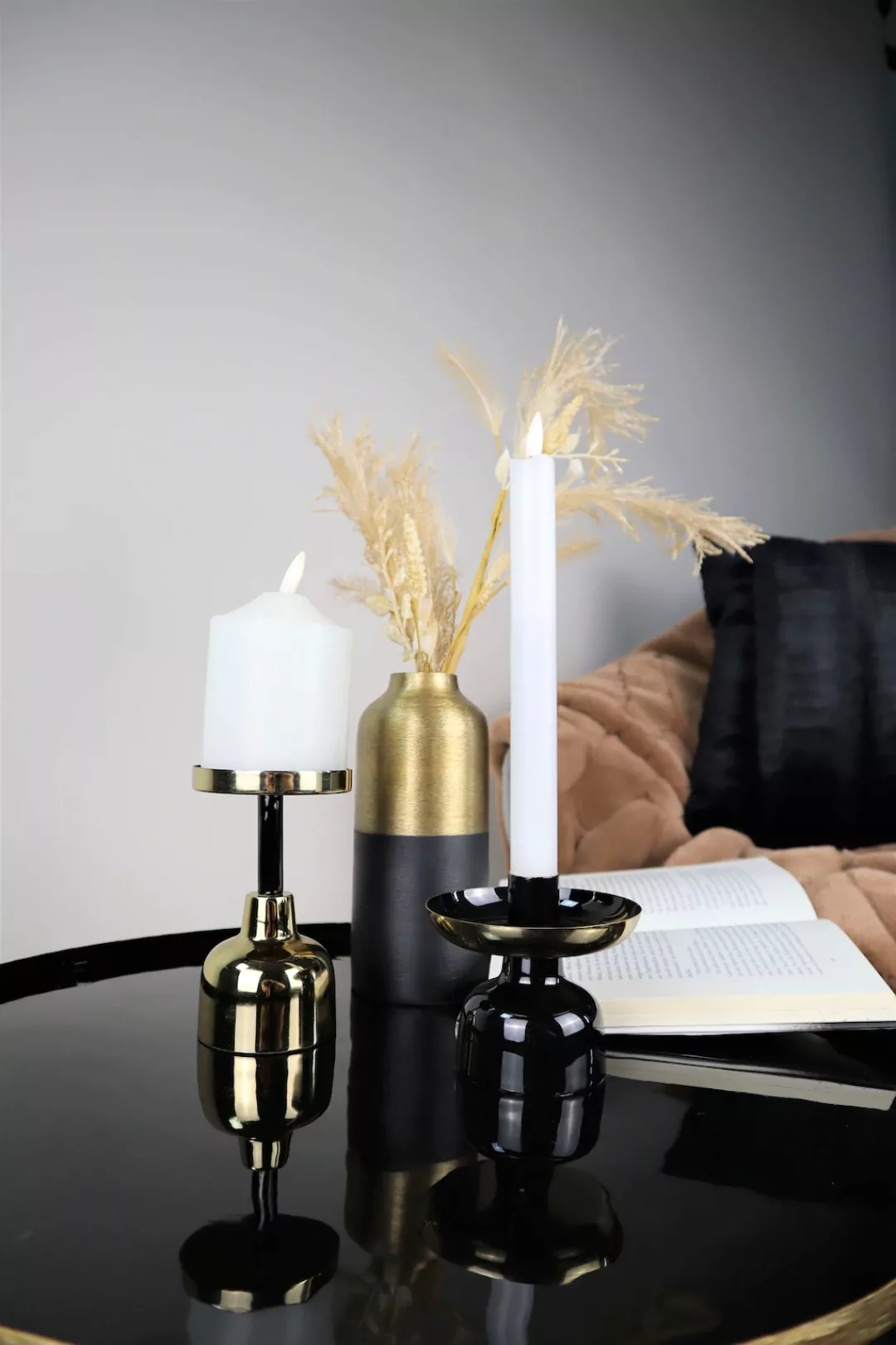 AM Design Kerzenständer »aus Metall«, (Set, 2 St.) günstig online kaufen