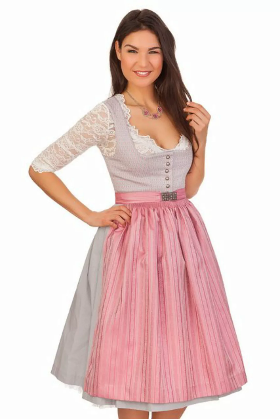 Hammerschmid Dirndl Midi Dirndl 2tlg. - PILLERSEE - silber günstig online kaufen