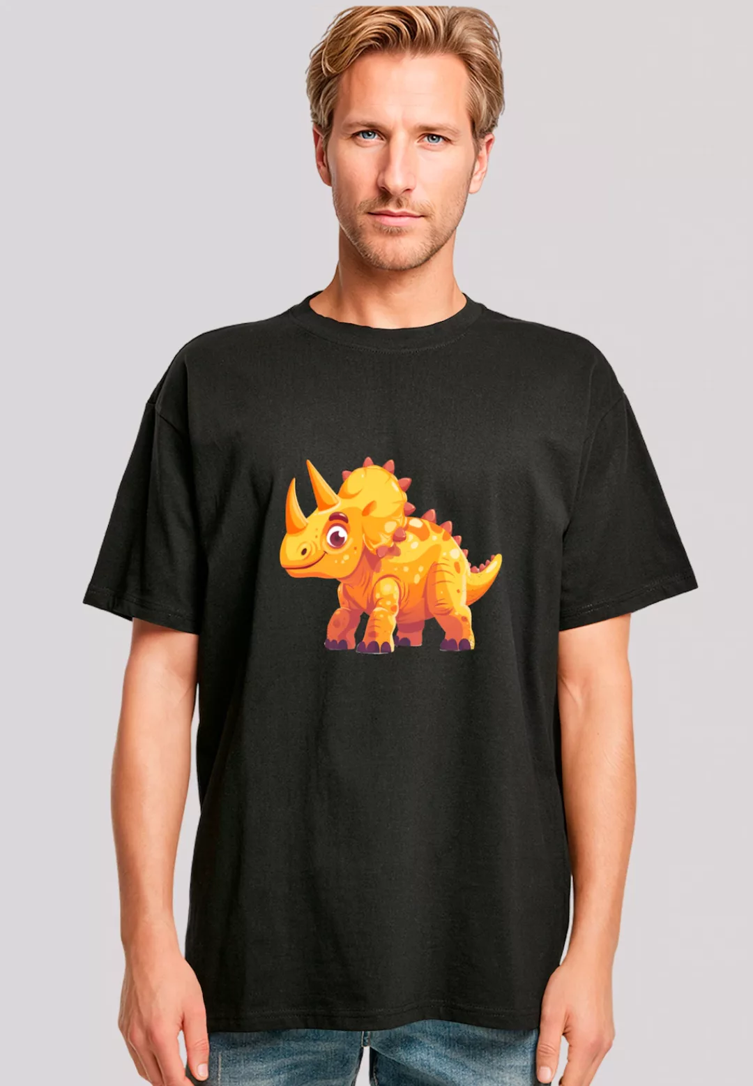 F4NT4STIC T-Shirt "Süßer Triceratops Dinosaurier", Premium Qualität günstig online kaufen