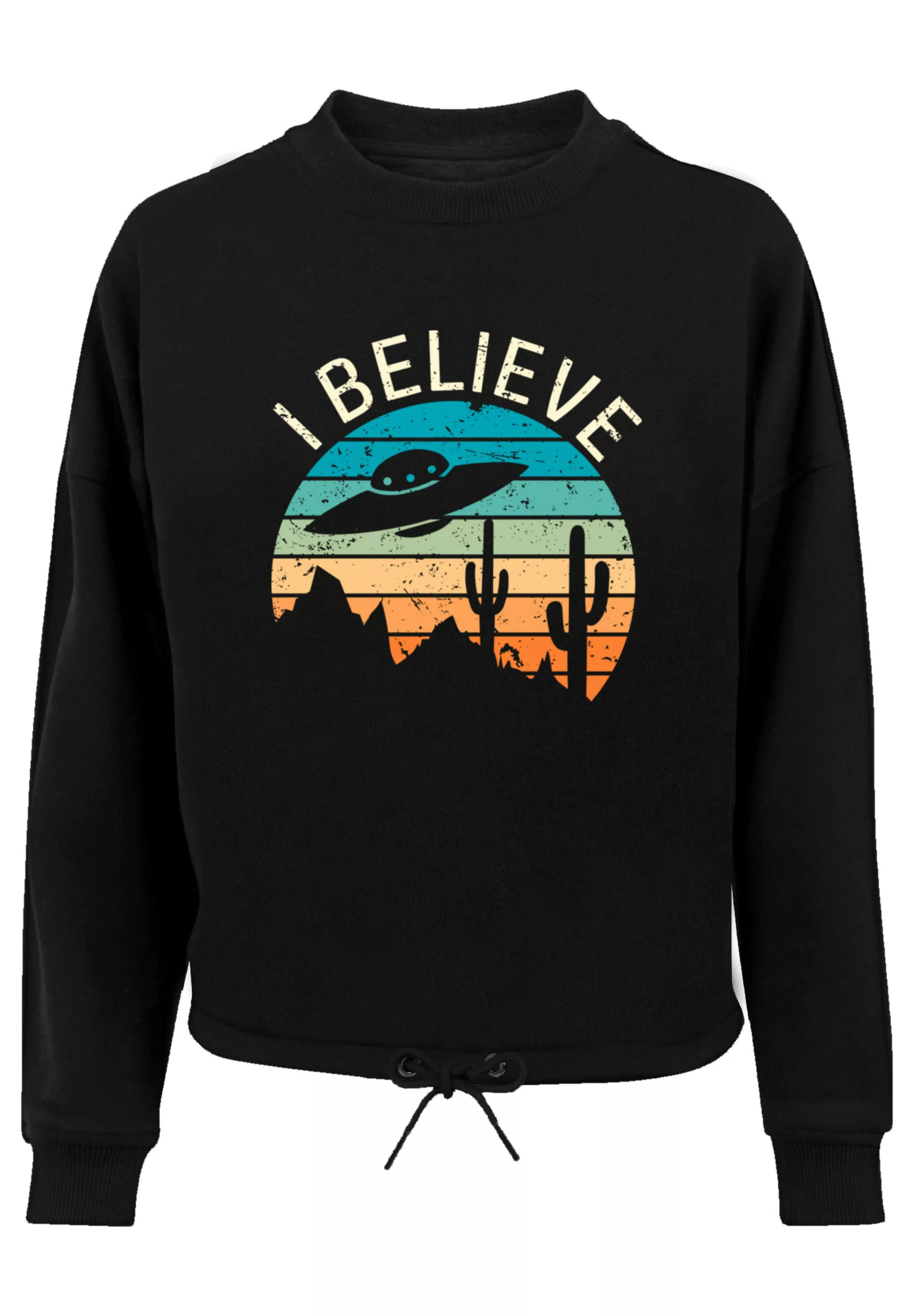 F4NT4STIC Sweatshirt "I Believe UFO Alien Sonnenuntergang", Premium Qualitä günstig online kaufen