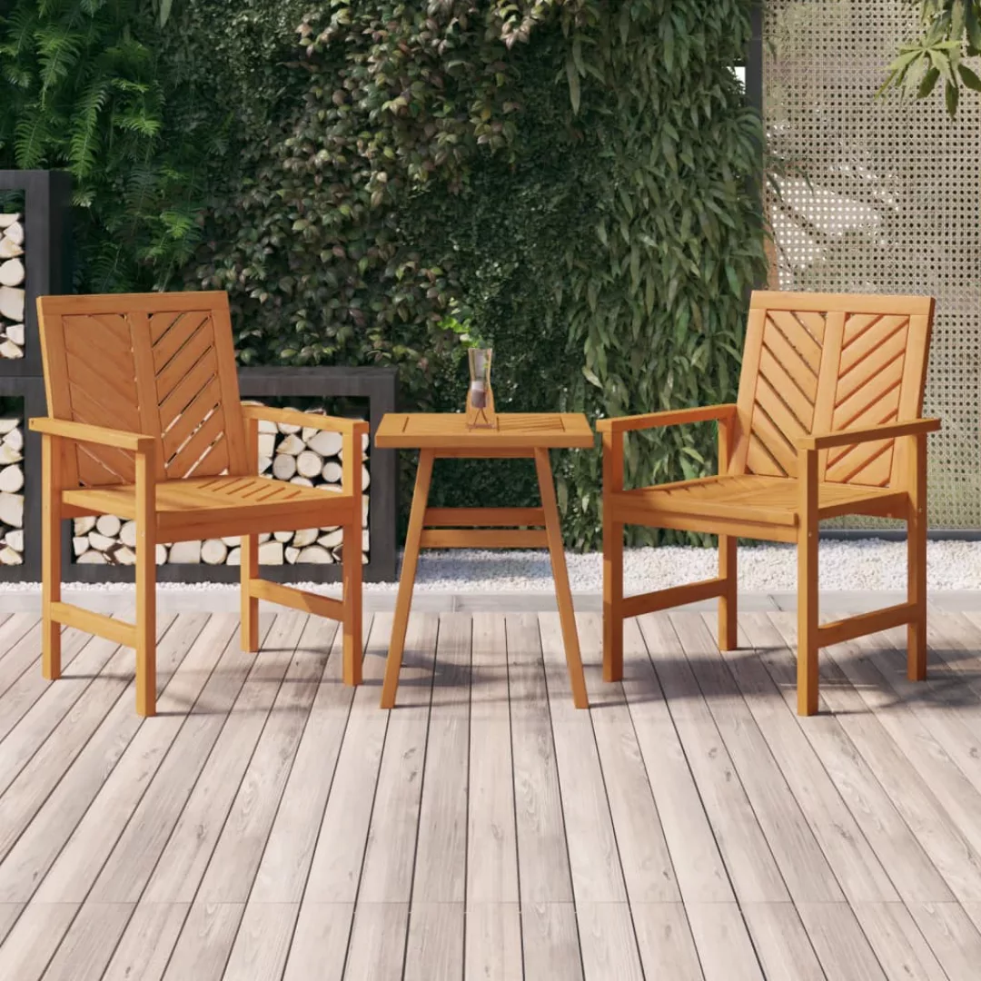 Vidaxl 3-tlg. Garten-lounge-set Massivholz Akazie günstig online kaufen