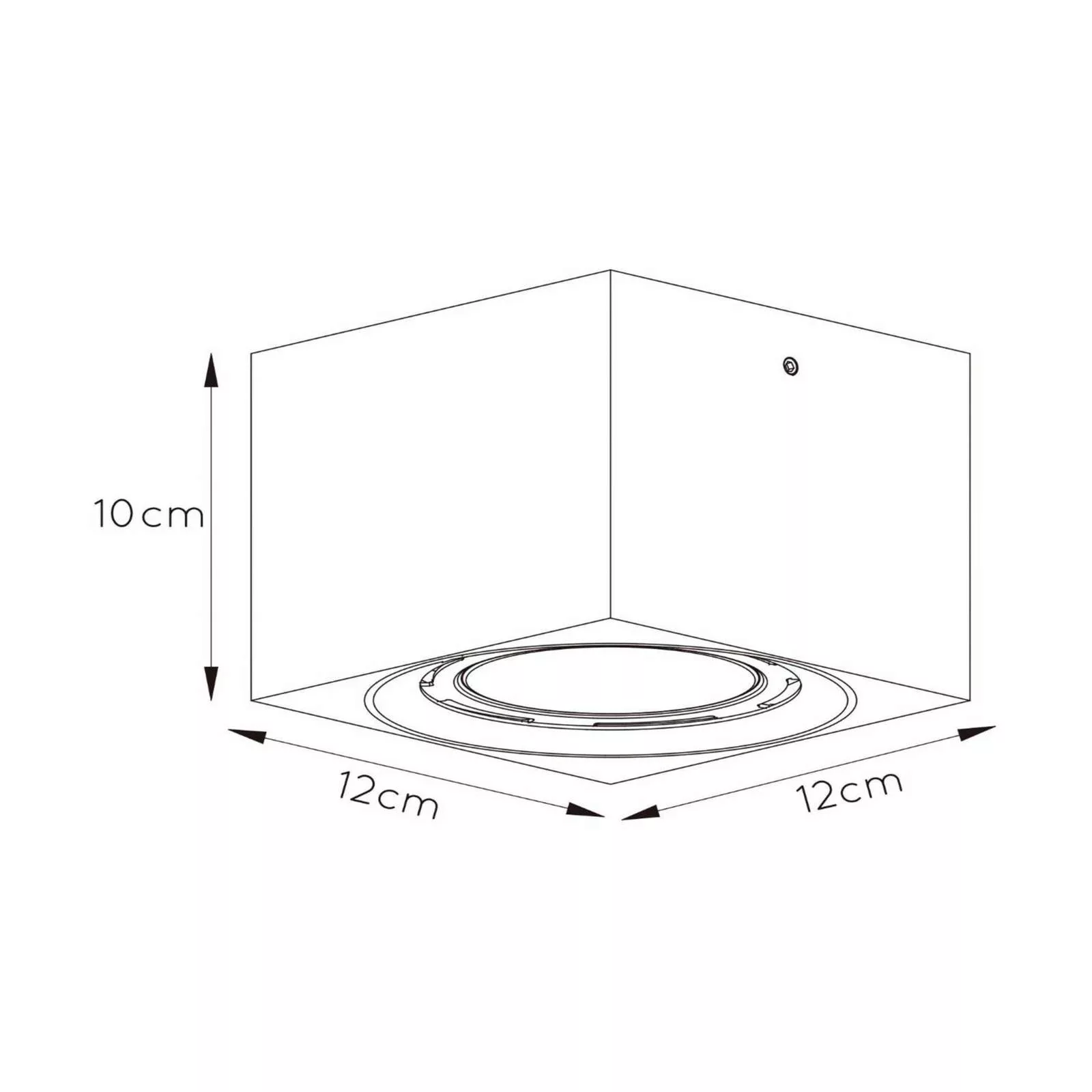 LED-Deckenstrahler Fedler eckig schwarz günstig online kaufen