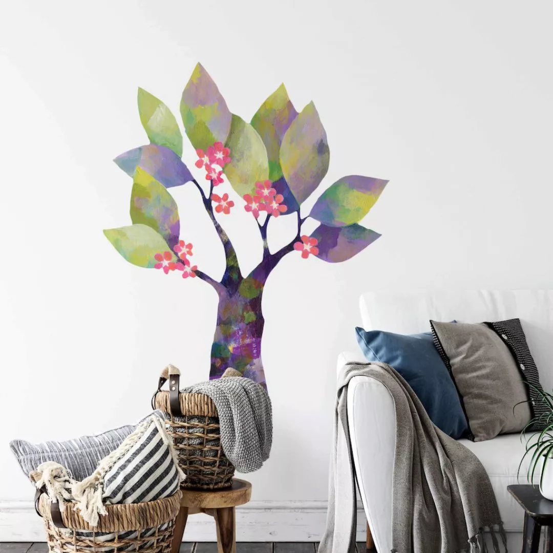 Wall-Art Wandtattoo "Märchenhaft Blumenbaum", (1 St.), selbstklebend, entfe günstig online kaufen