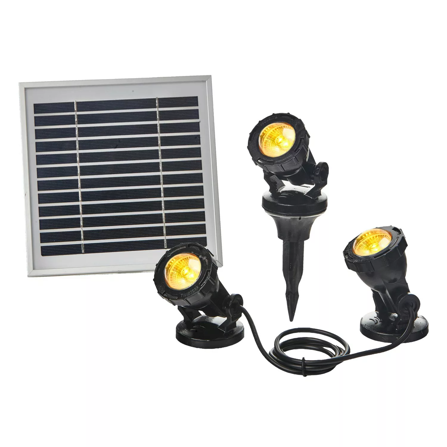 Heissner Solar Teich- und Gartenlicht Set Farbwechsel günstig online kaufen