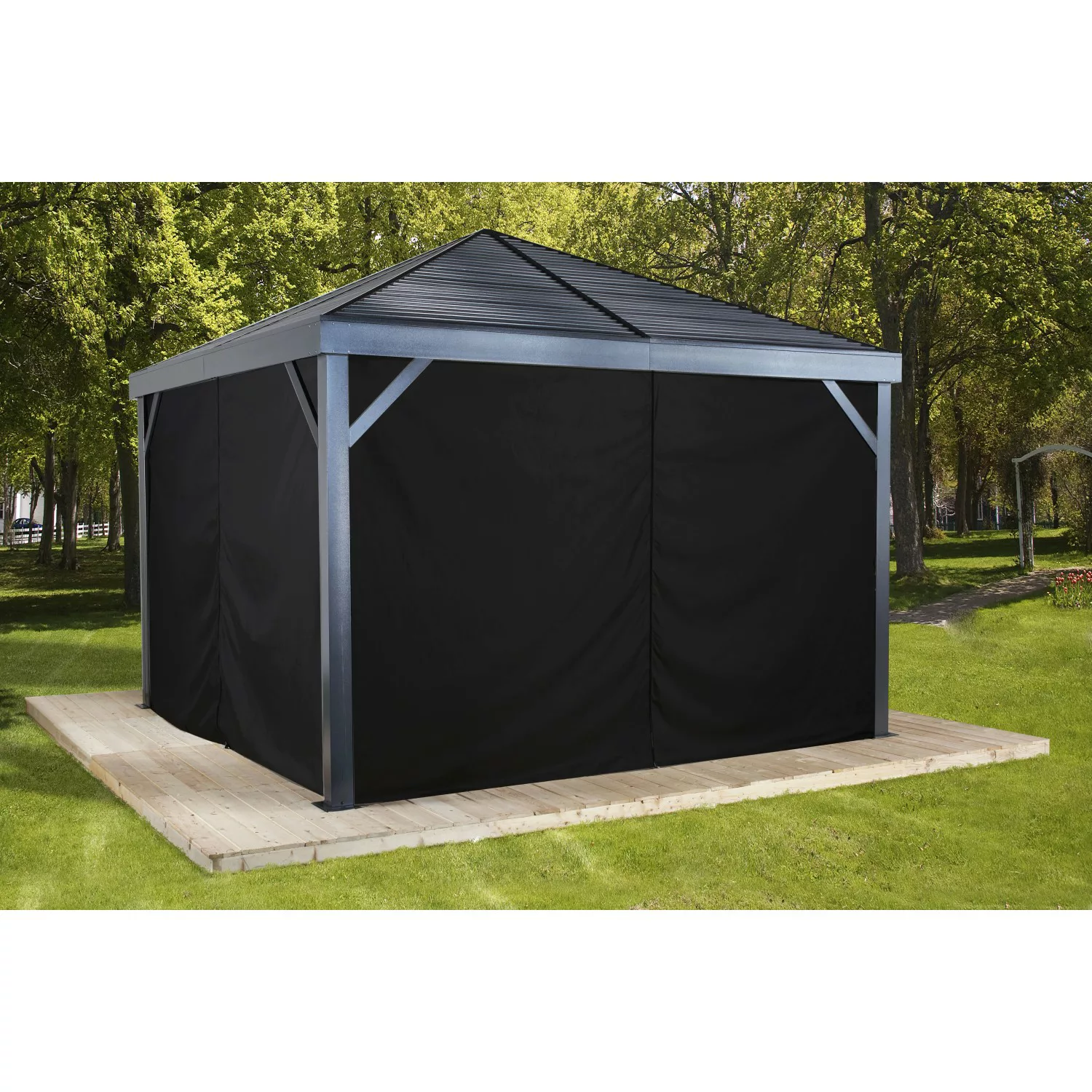 Sojag Vorhang-Set für Aluminium Pavillon South Beach 12 x 12 günstig online kaufen