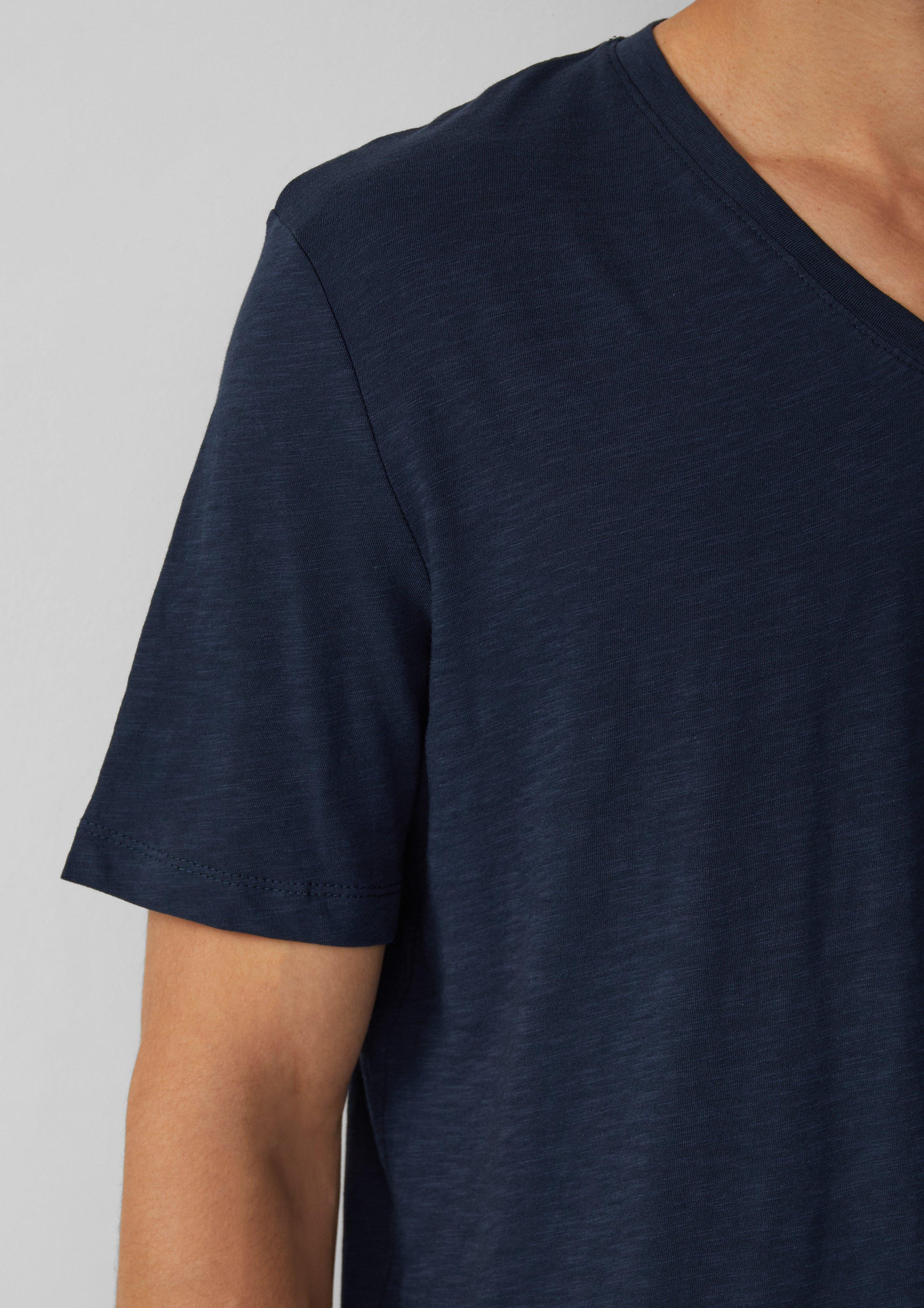 s.Oliver Kurzarmshirt T-Shirt aus Baumwolle mit günstig online kaufen