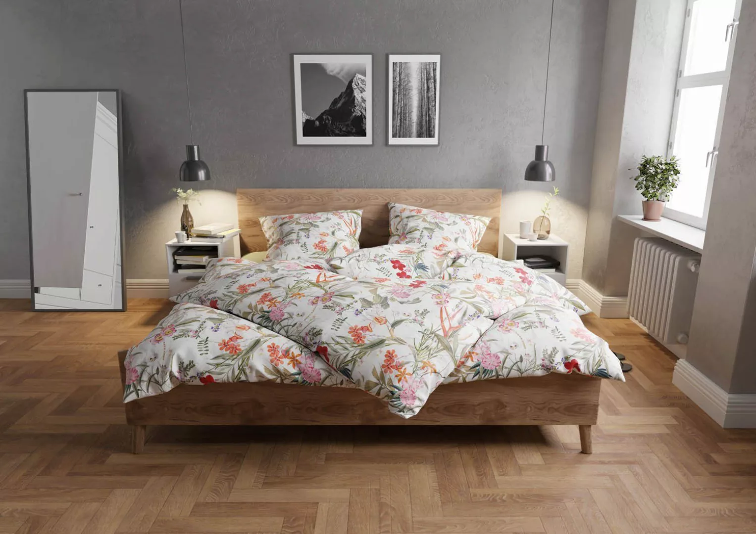 BETTWAESCHE-MIT-STIL Bettwäsche Mako Satin Bettwäsche Tropical günstig online kaufen