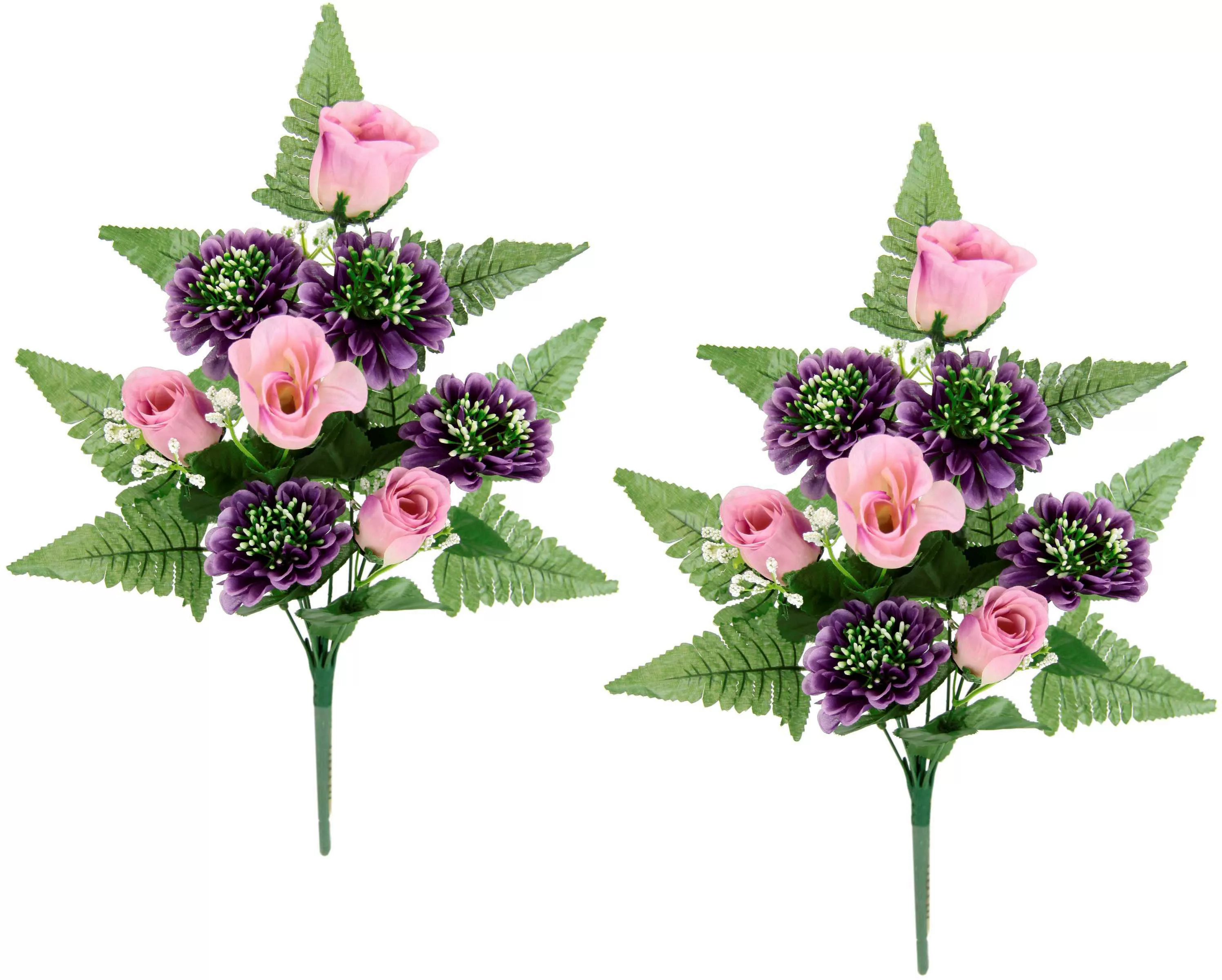 I.GE.A. Kunstblume "Bouquet Rosen und Gerbera zum Legen", 2er Set Kunstblum günstig online kaufen