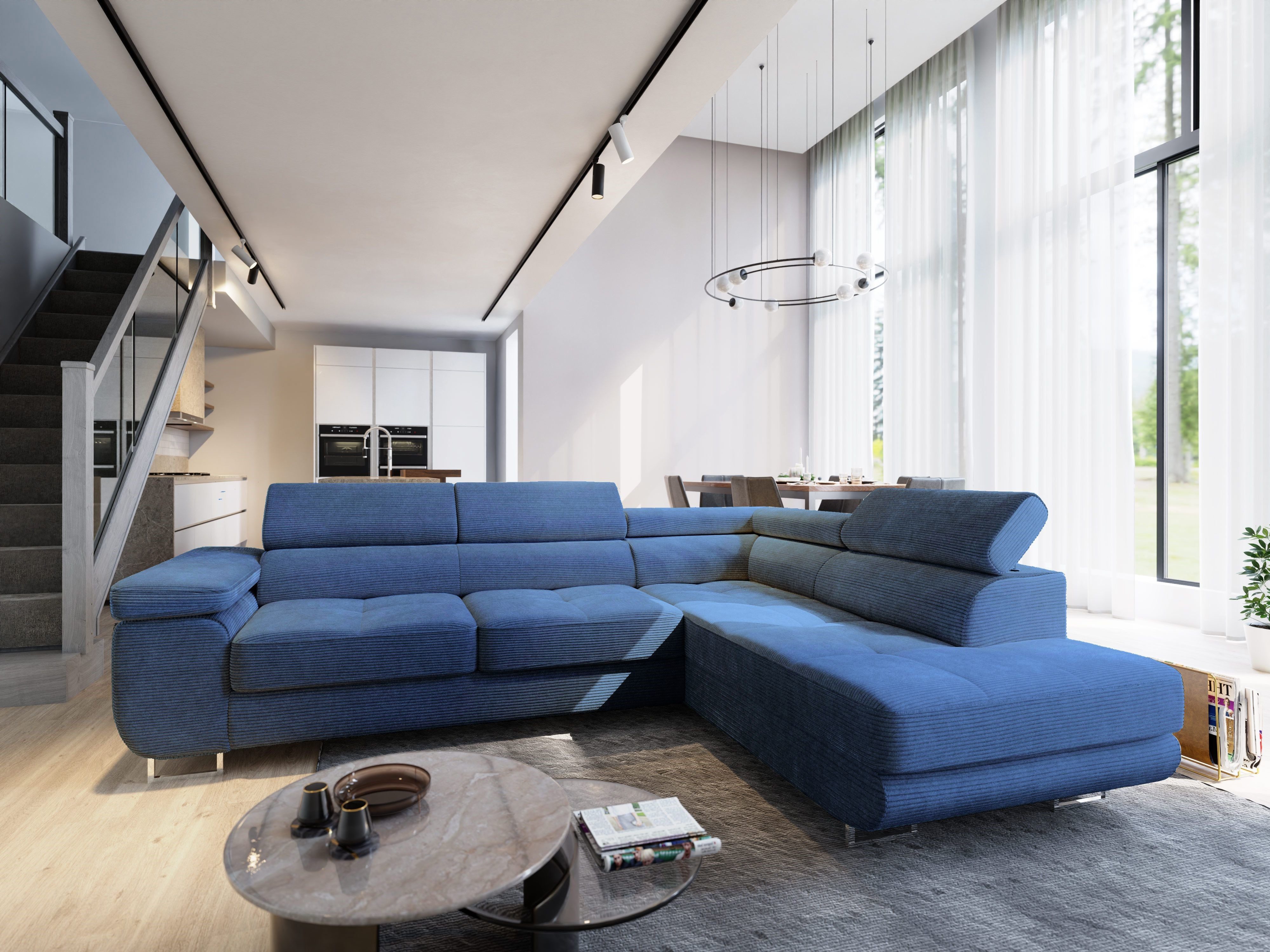 Masseno Ecksofa APIRO mit Schlaffunktion L-Form, günstig online kaufen