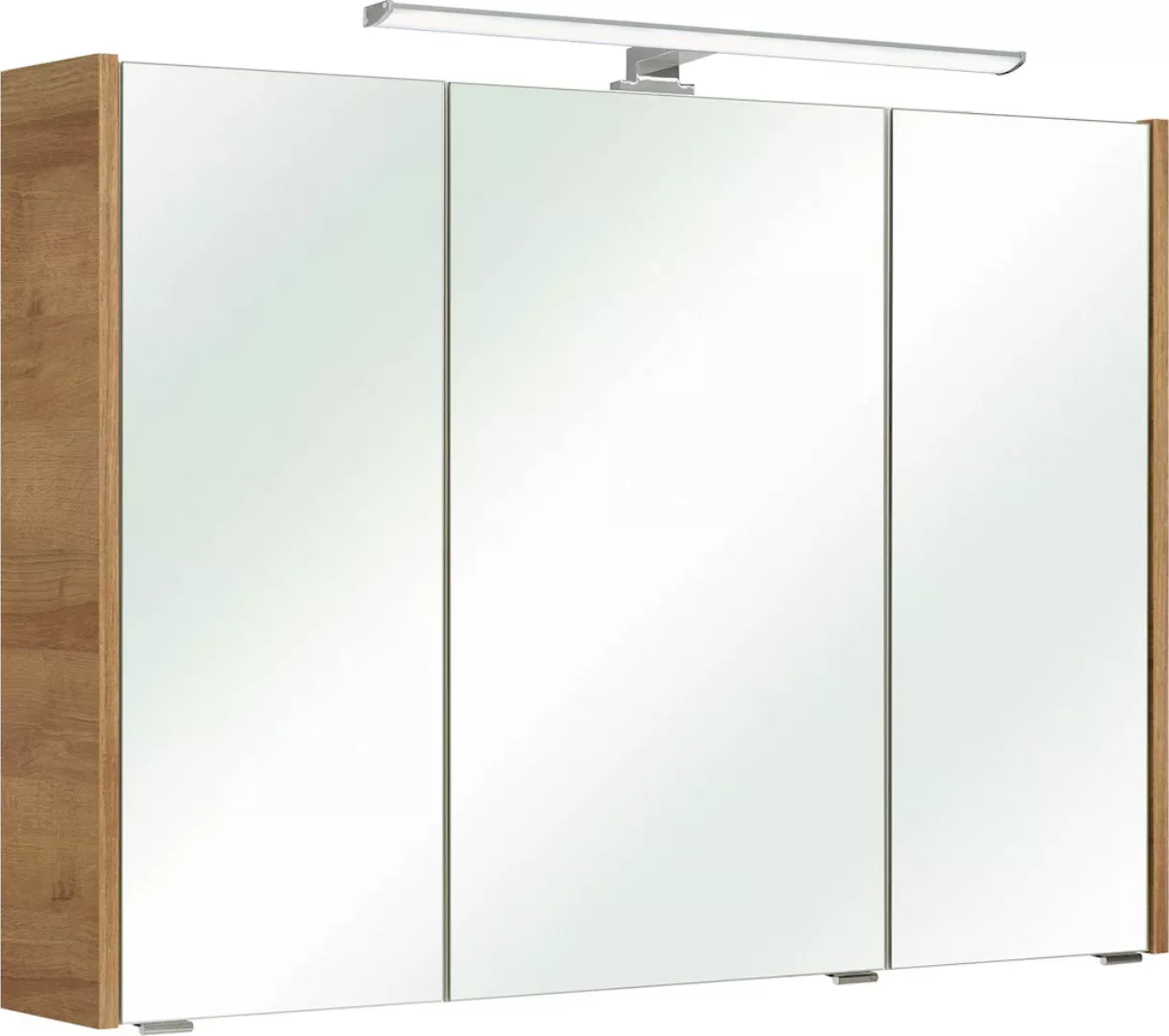 Saphir Spiegelschrank "Quickset 362 Badschrank, 3 Spiegeltüren, 6 Einlegebö günstig online kaufen