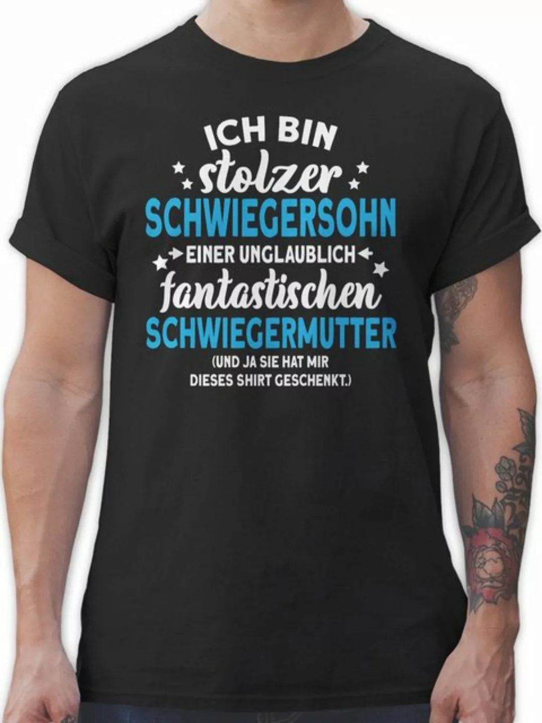 Shirtracer T-Shirt Stolzer Schwiegersohn - Schwiegermutter - Sie hat mir di günstig online kaufen