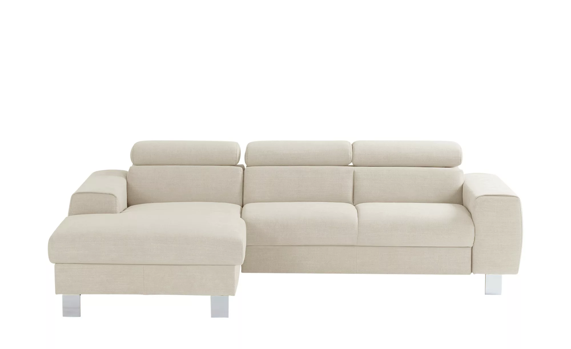 uno Ecksofa  Los Angeles - creme - 244 cm - 72 cm - Polstermöbel > Sofas > günstig online kaufen