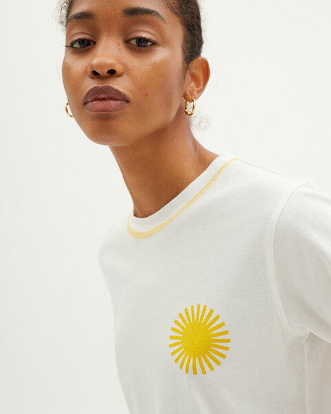 T-shirt - Sol Yellow Contrast - Aus Biobaumwolle günstig online kaufen