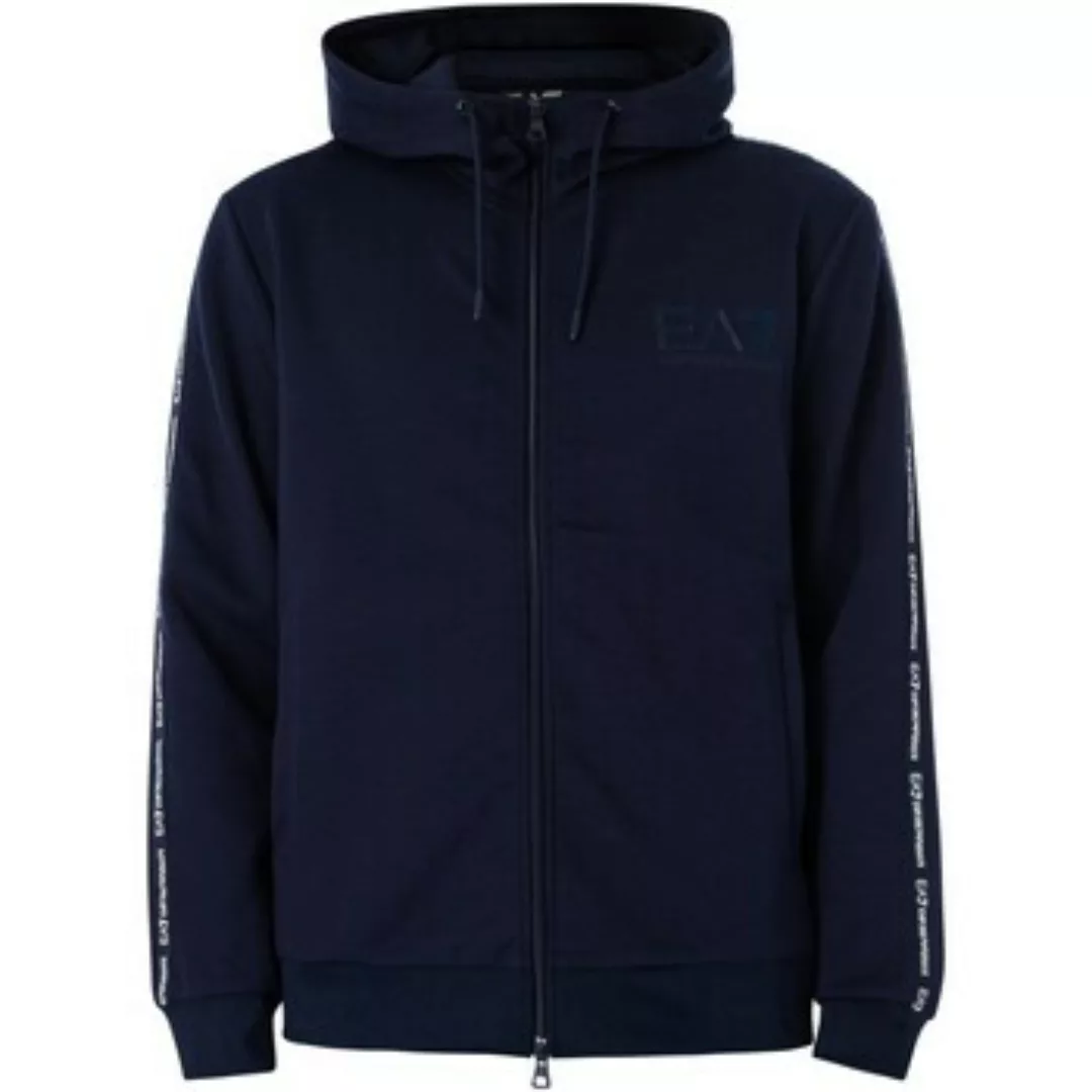 Emporio Armani EA7  Sweatshirt Kapuzenpullover mit Reißverschluss und Logo günstig online kaufen